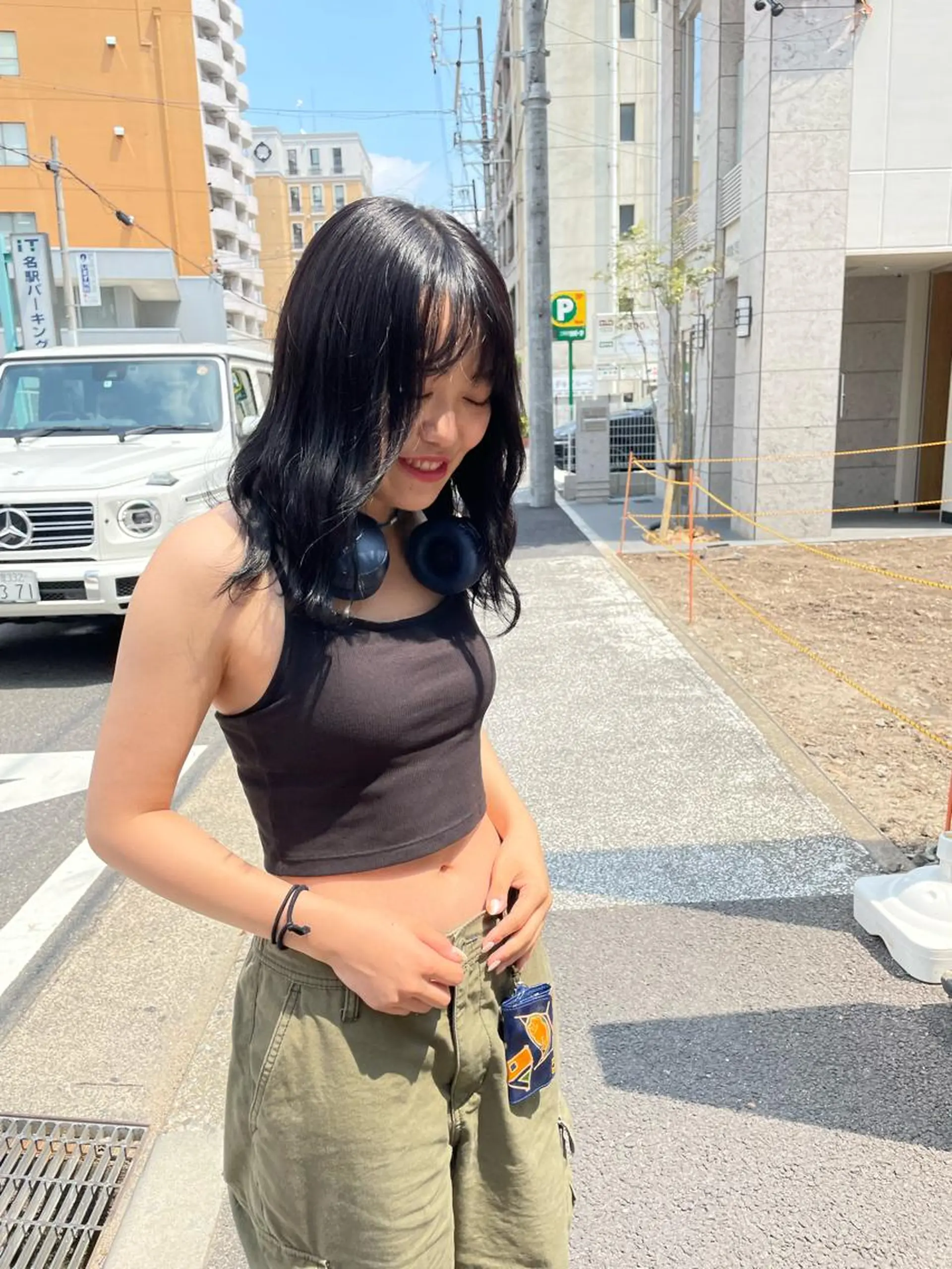 ミディアム カラー ヘアアレンジ 中尾 塁のヘアスタイル