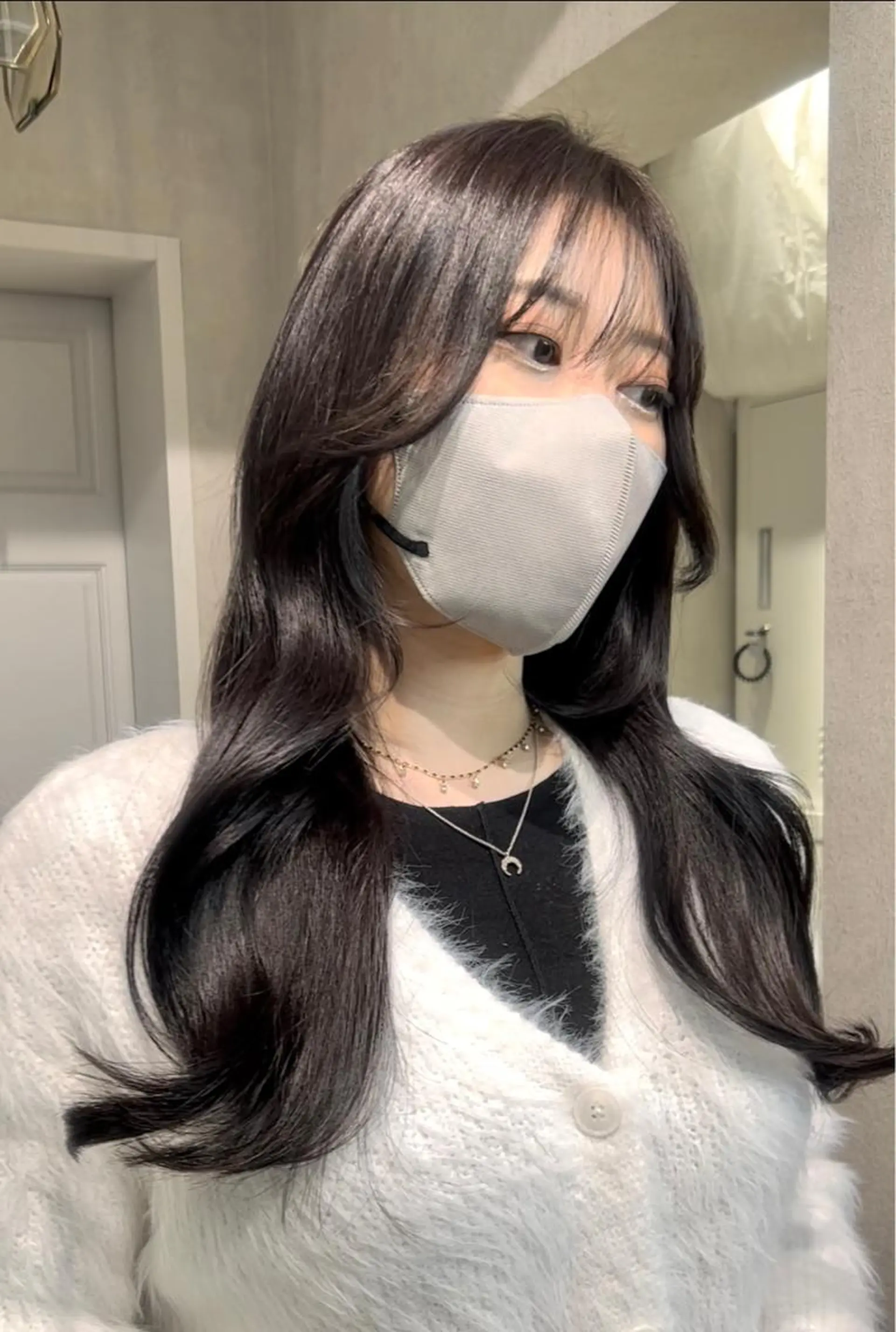 ロング カラー 韓国風ヘア レイヤーカット カット ヘアカラー トリートメント ｻﾄｳﾐﾉﾘ韓国ヘア 韓国メンズヘアのヘアスタイル