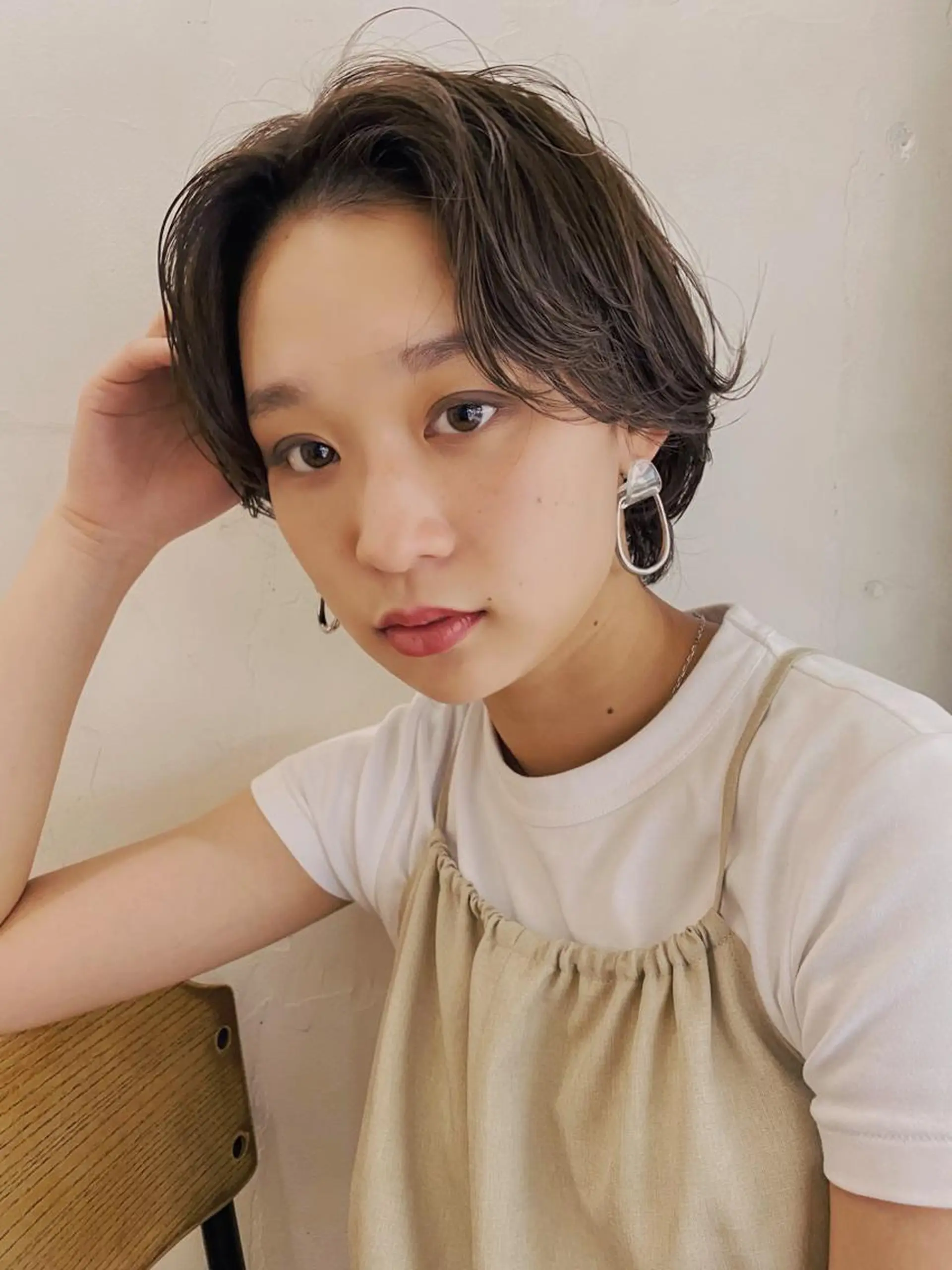 ショート カラー ハンサムショート ベージュカラー 透明感カラー グレージュ ショートヘア 蔵前 デザインカット KOBAYASHIのその他イメージ