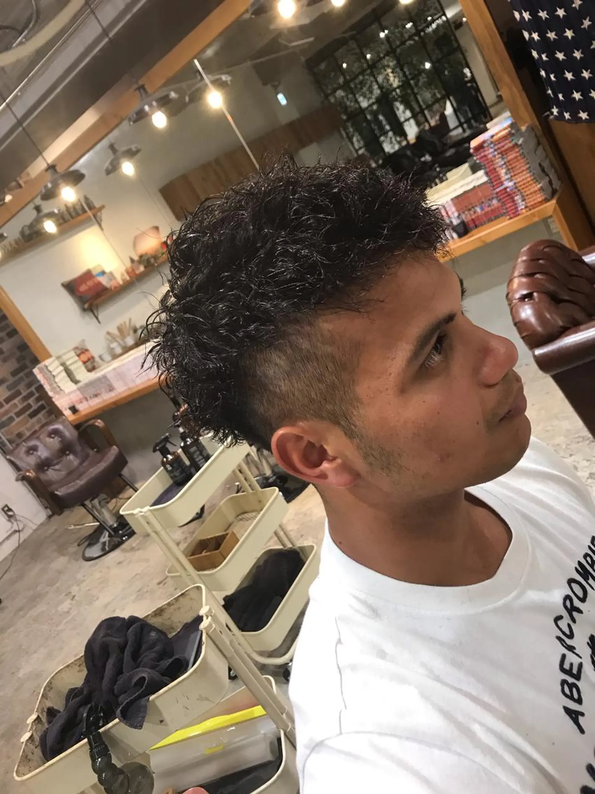 ショート カラー パーマ ヘアアレンジ メンズ キッズ メンズパーマ メンズツイストパーマ ツイストパーマ Forest. -髪質改善-のヘアスタイル