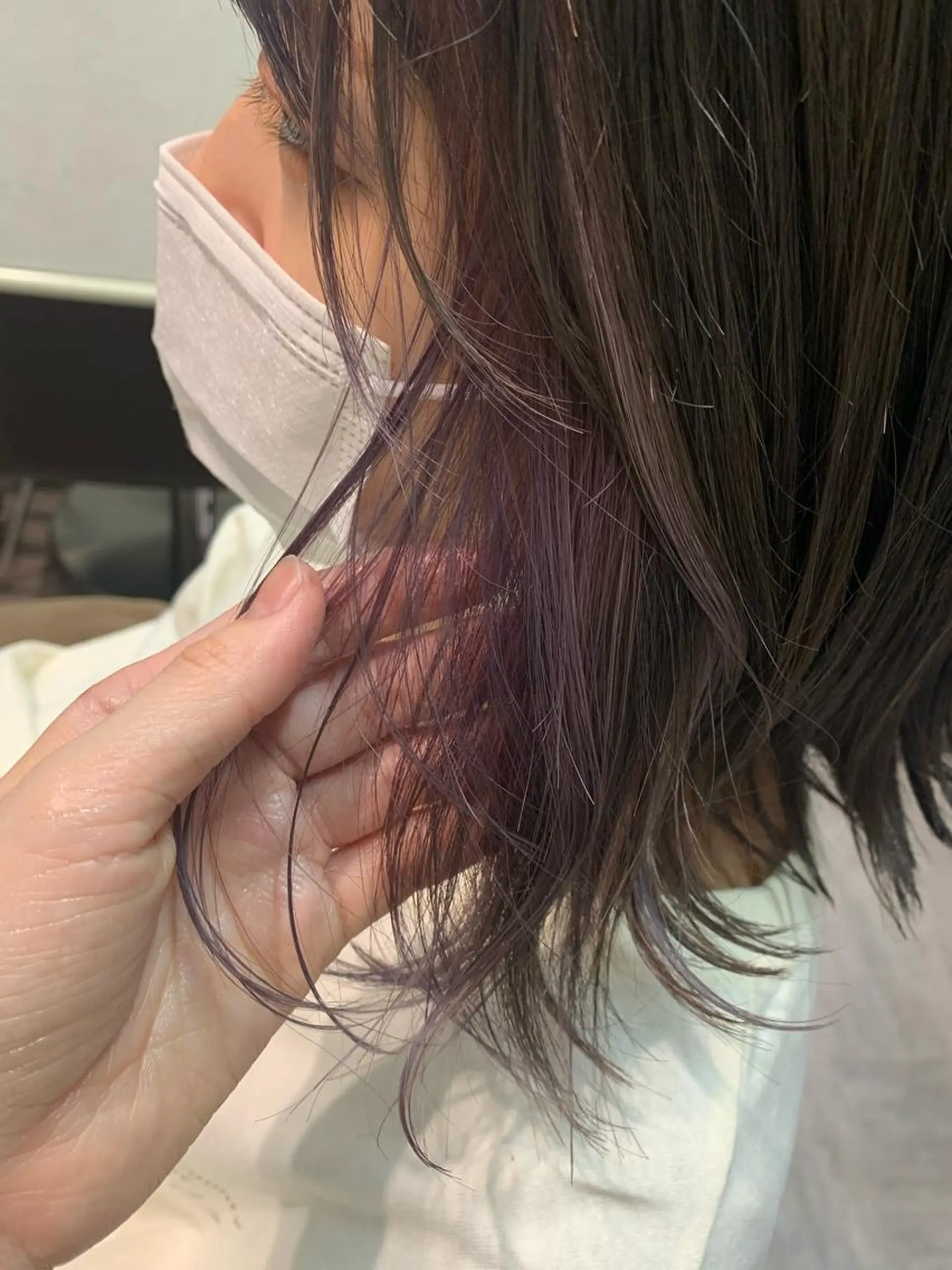 ショート カラー ヘアアレンジ SALOWIN藤沢店所属・サナ🌱 切りっぱなしボブのヘアスタイル