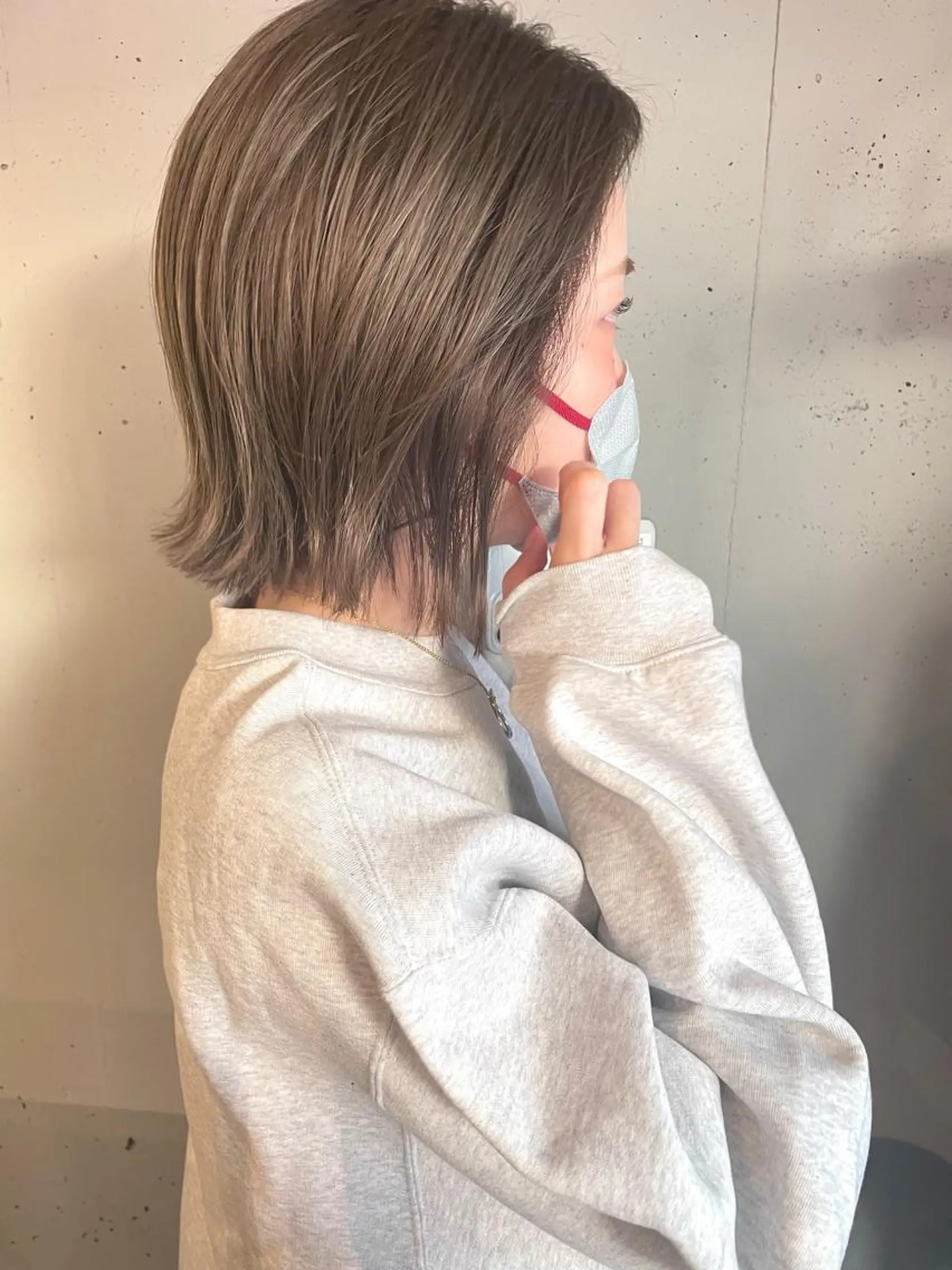 ミディアム カラー ZOA classic hair所属・東 みのりのヘアスタイル