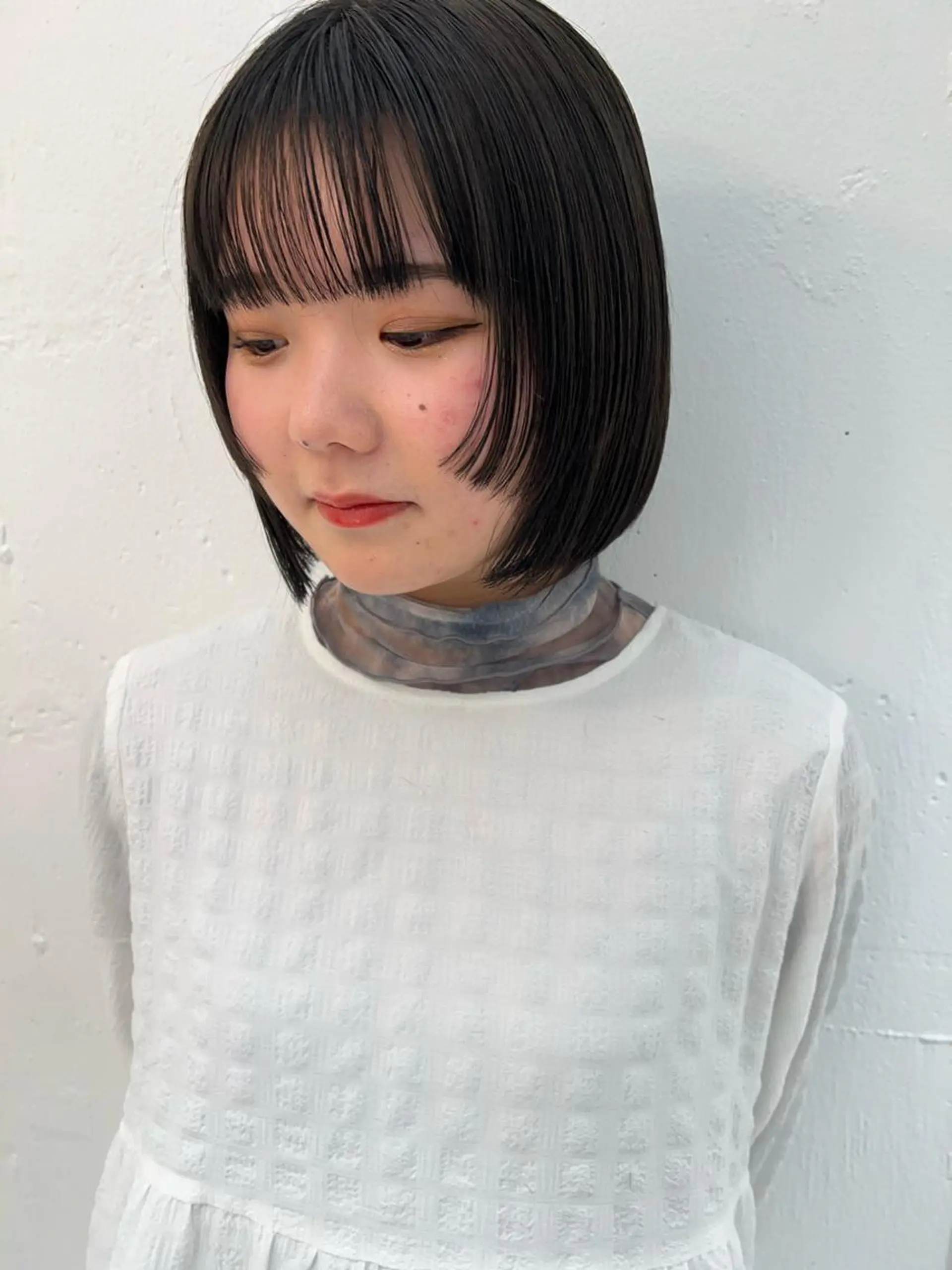 カラー ブリーチカラー🎀 韓国風/寺門美優のヘアスタイル