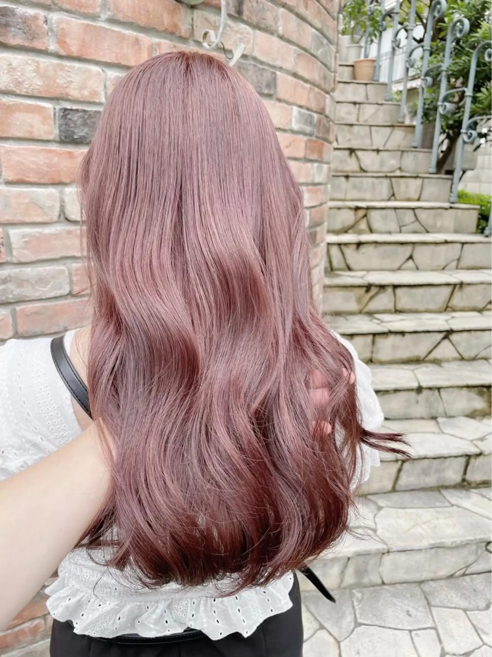 ロング カラー ヘアアレンジ ヘアカラー トリートメント ヘアセット 🌷FUKA🌷 まろやかハイトーンのヘアスタイル