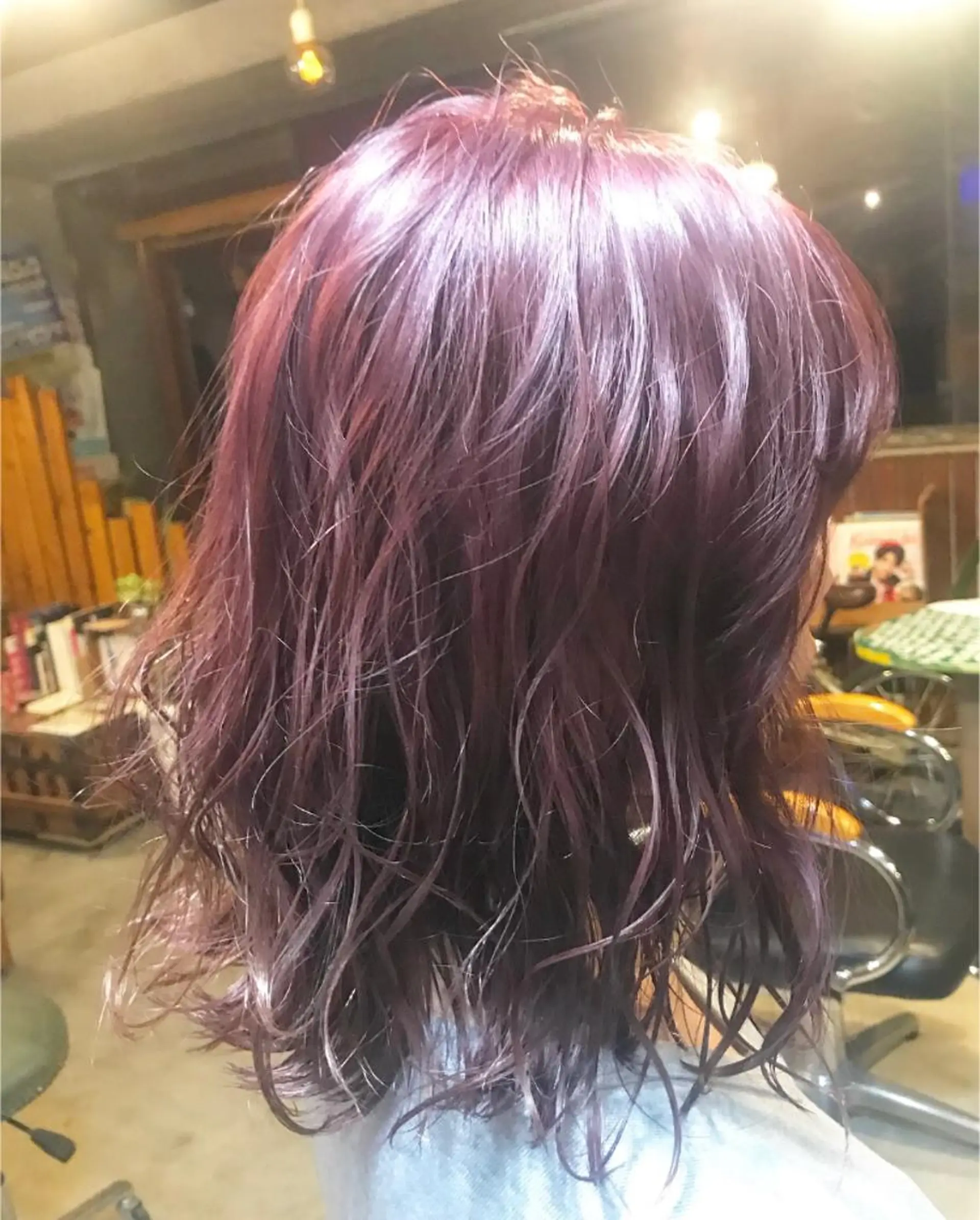 カラー ブリーチ ケアブリーチ ラベンダーカラー ピンクカラー ピンクラベンダー ヘアカラー トリートメント 玉木 育実のヘアスタイル