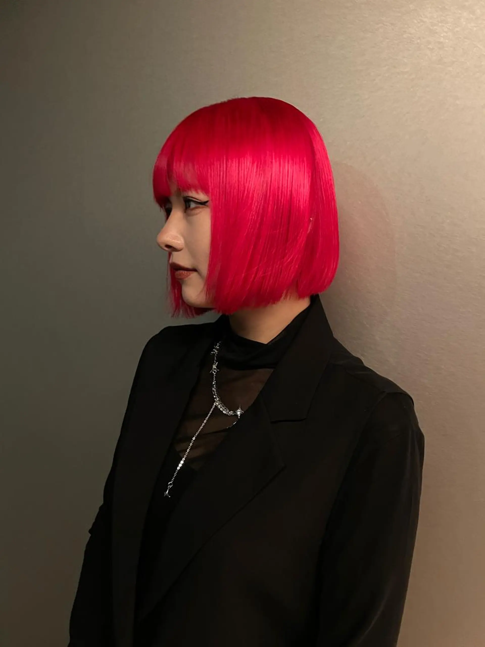 ミディアム カラー ヘアカラー 吉田一輝 外国人パーマのヘアスタイル