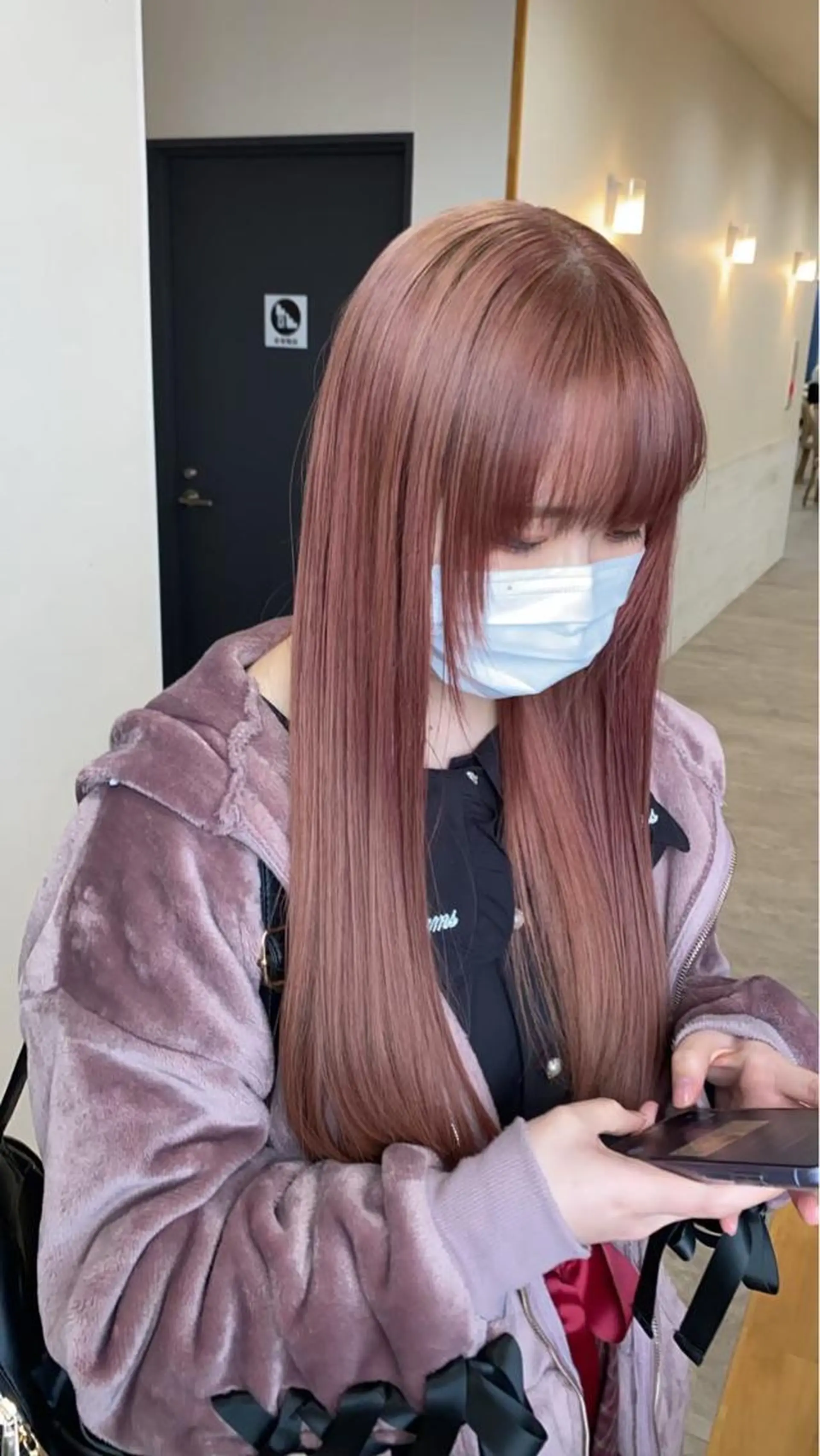 ロング カラー ショートボブ バレイヤージュ ブリーチ ケアブリーチ 透明感カラー hair terra ce M奈良店のヘアスタイル