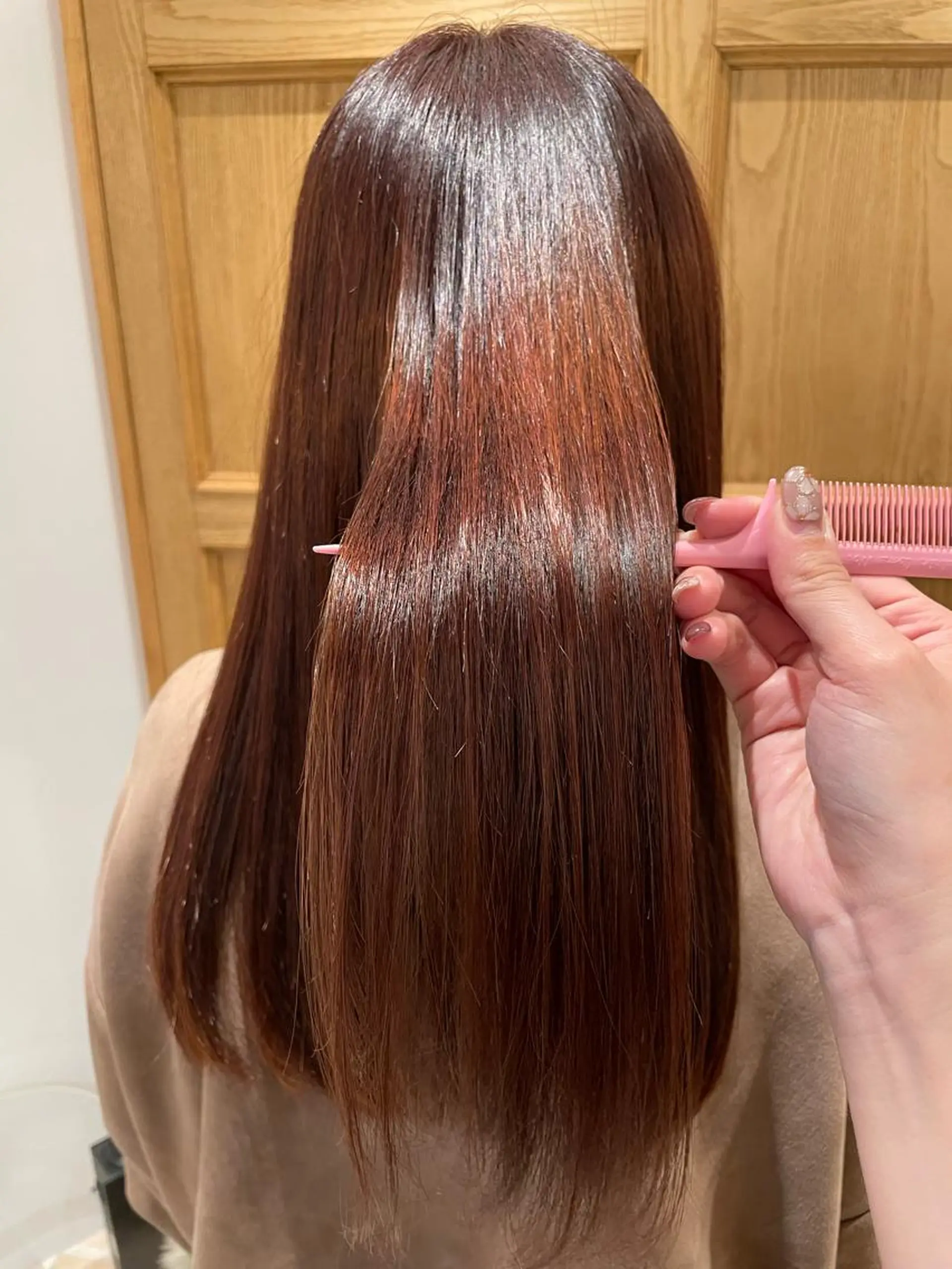 ロング カラー ヘアカラー トリートメント 🫧透明感カラー🫧 美髪矯正🫧チサトのヘアスタイル