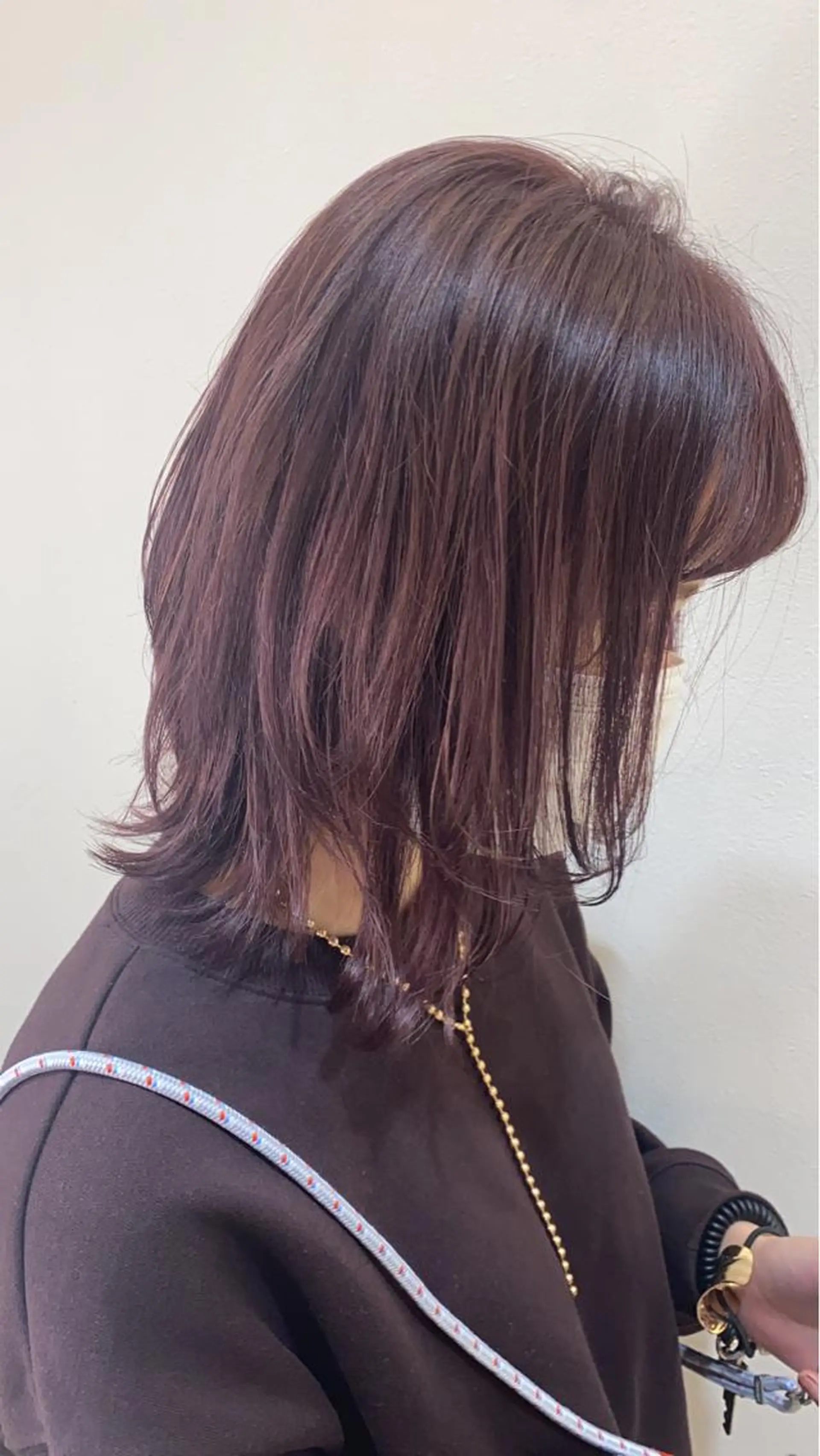 ミディアム カラー ブリーチ ラベンダーカラー カット ヘアカラー 透明感カラー/ レイヤーkotonoのヘアスタイル