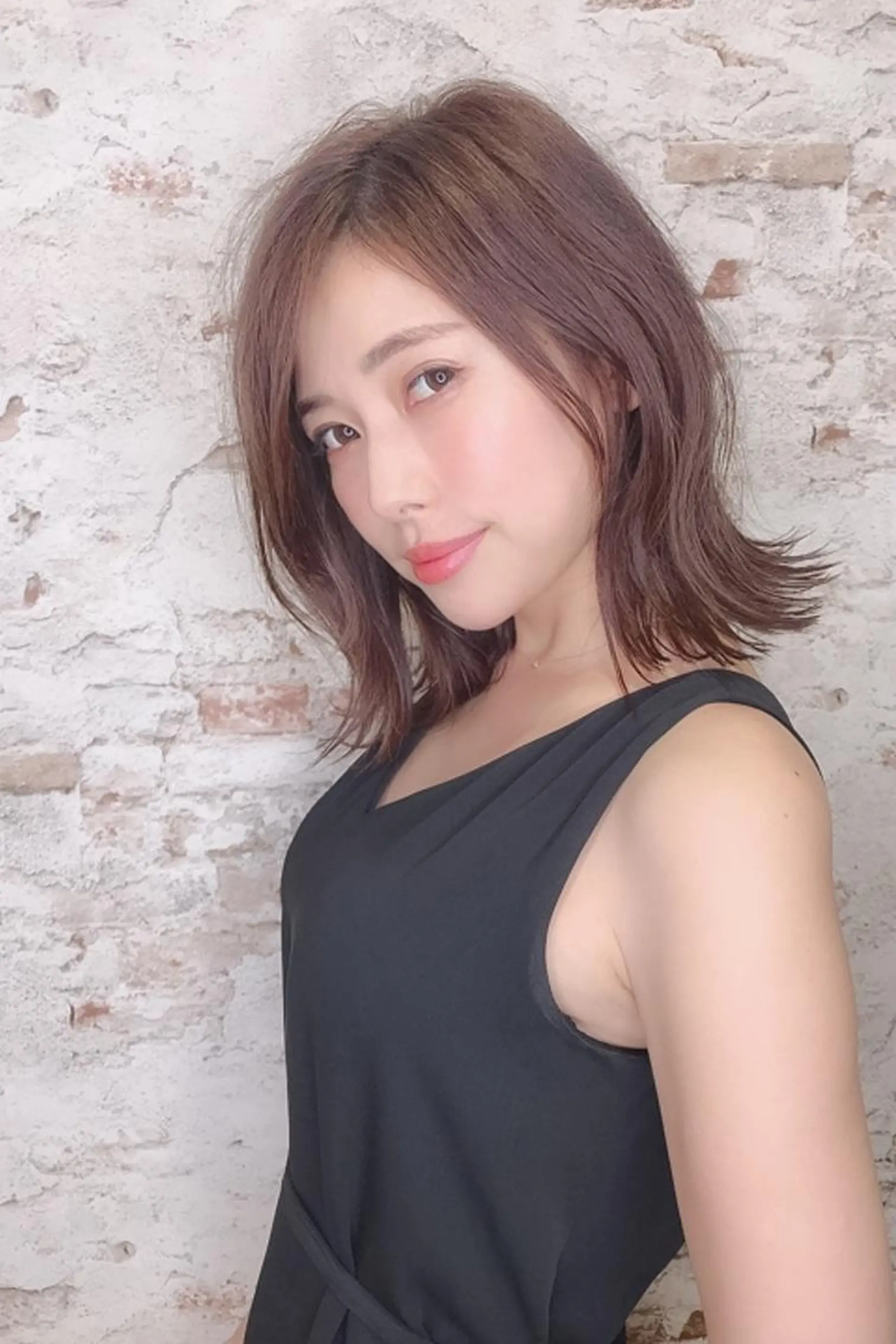 ミディアム カラー カット ヘアカラー トリートメント 松浦 正春のヘアスタイル