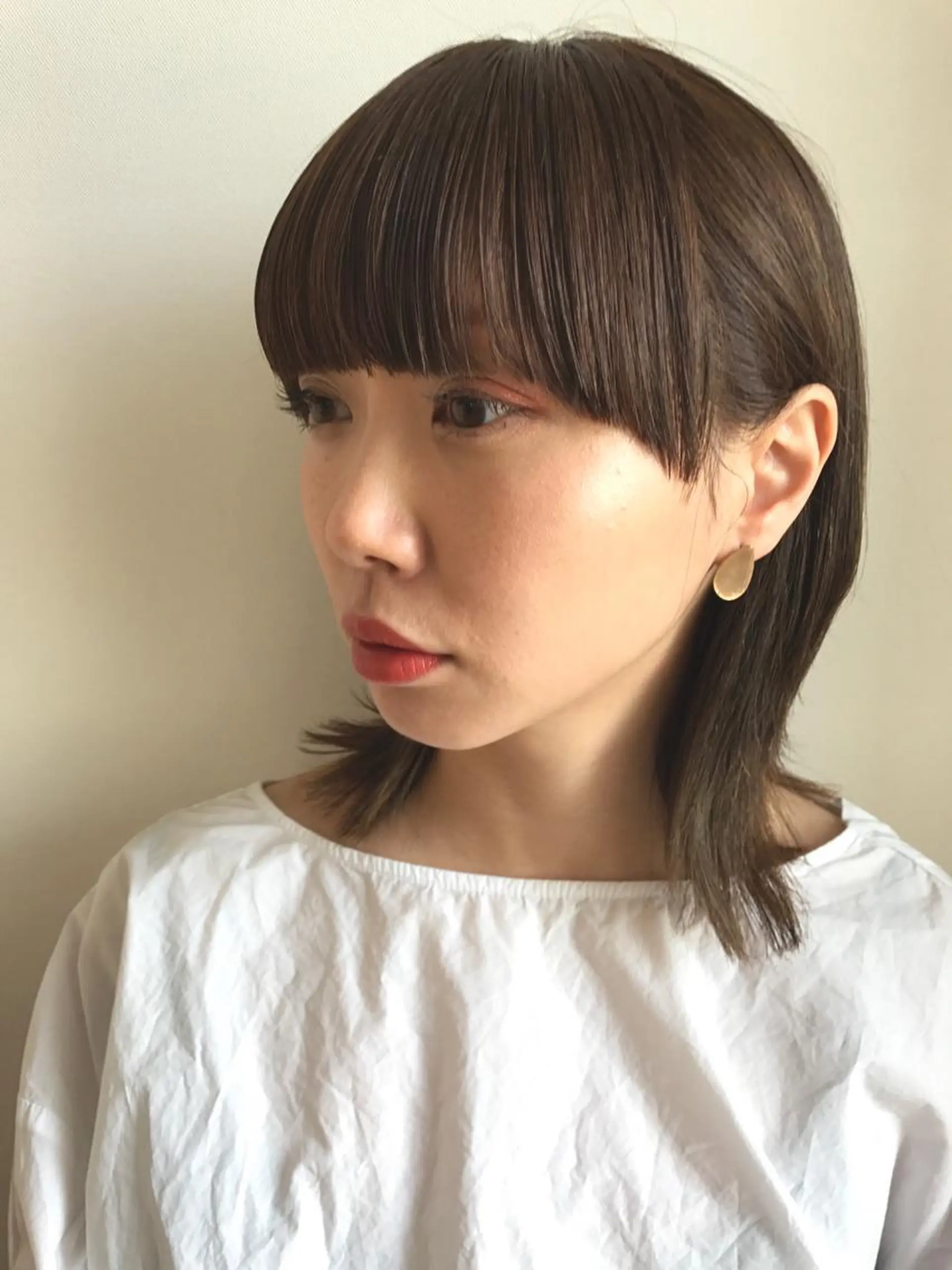 ミディアム ウルフカット u harukaのヘアスタイル
