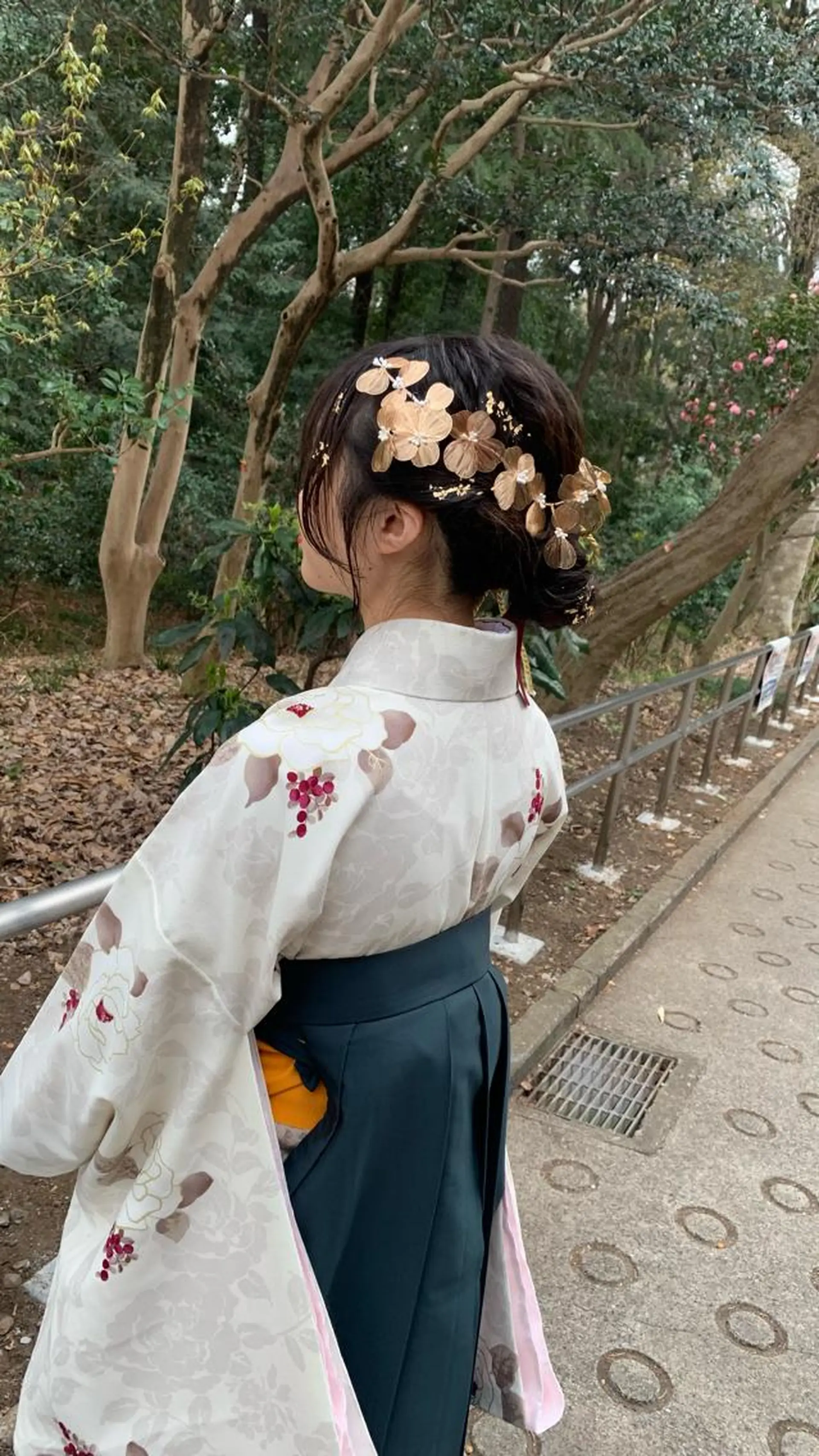 ヘアアレンジ 着付け ショート🌼パーマ 本間正子のヘアスタイル