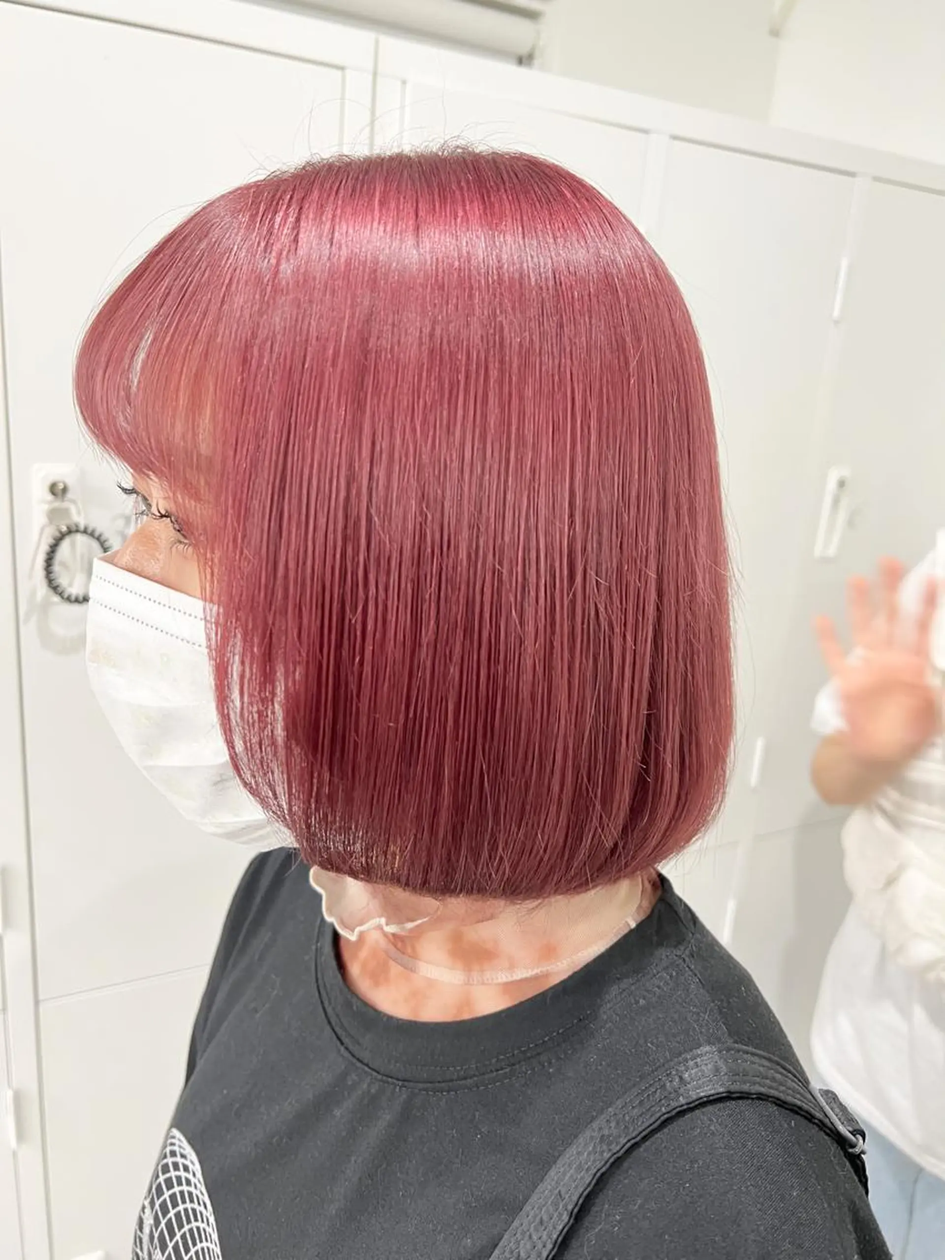 ショート パープルカラー ボブ 銀座/美髪矯正カラー 髪質改善特化🍎のヘアスタイル