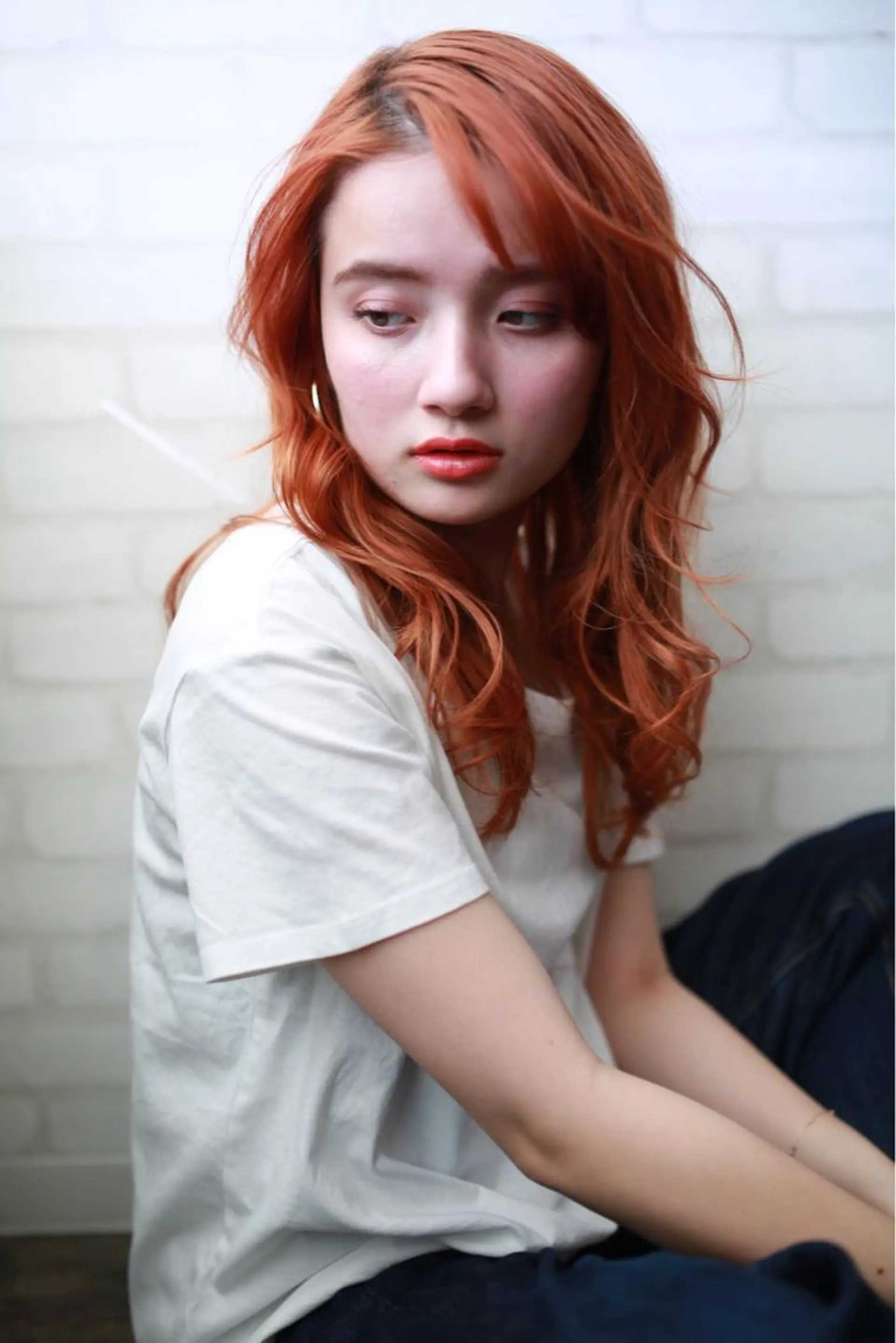 セミロング カラー パーマ ヘアアレンジ メンズ キッズ ネイル マツエク・マツパ カット ヘアカラー トリートメント ヘッドスパ premier modelsのヘアスタイル