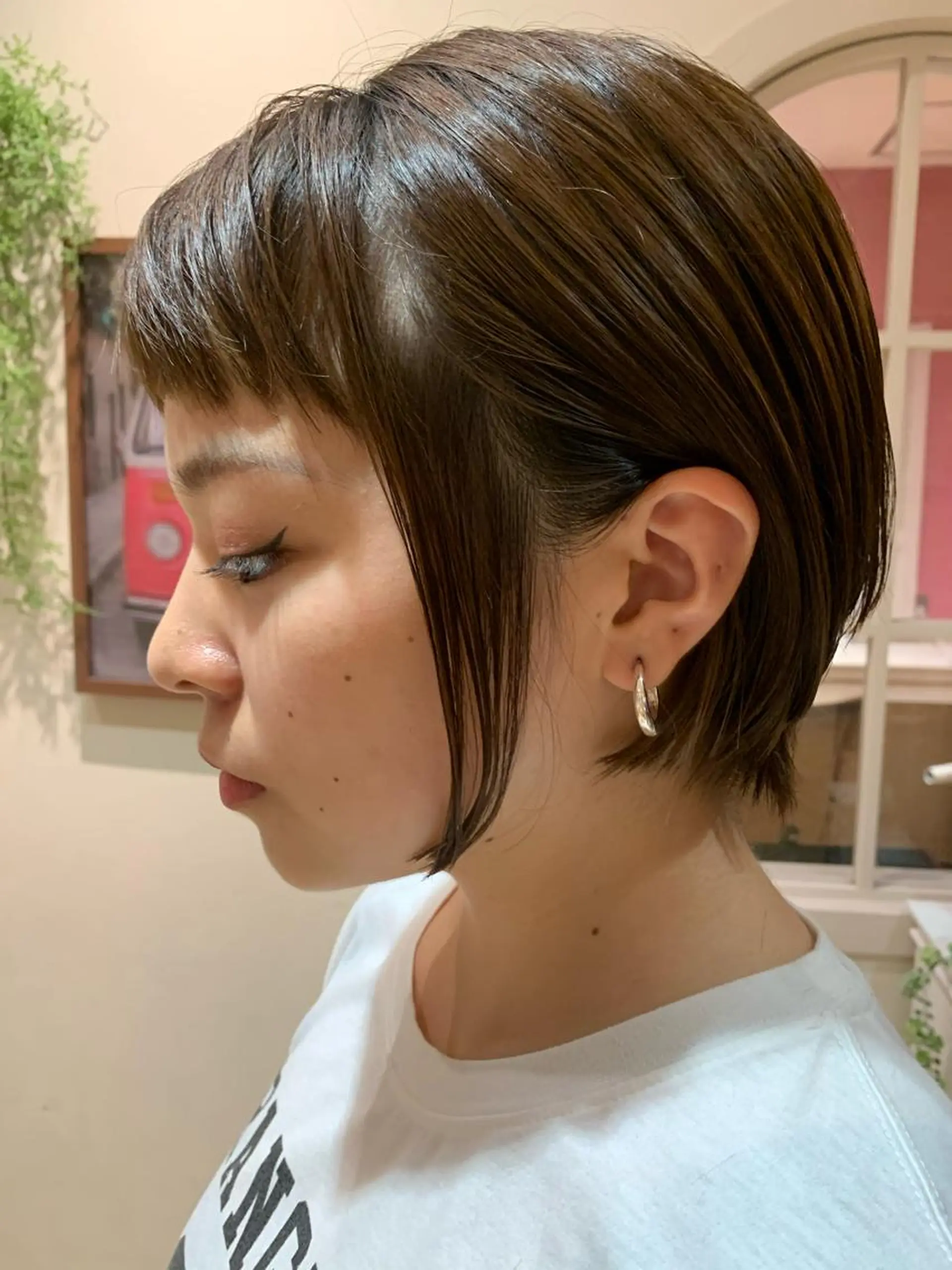 ショート カット トリートメント 縮毛/ショート/ ボブ/レイヤー/小原のヘアスタイル