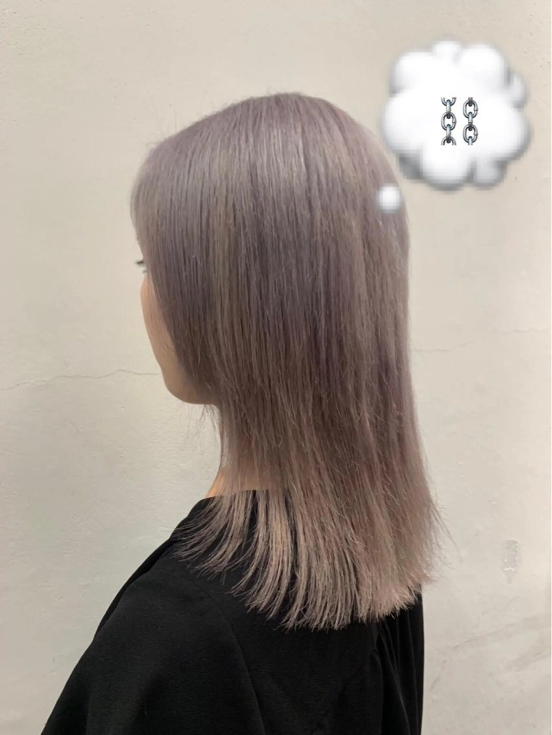 ミディアム サイレント美容師 アイリィのヘアスタイル