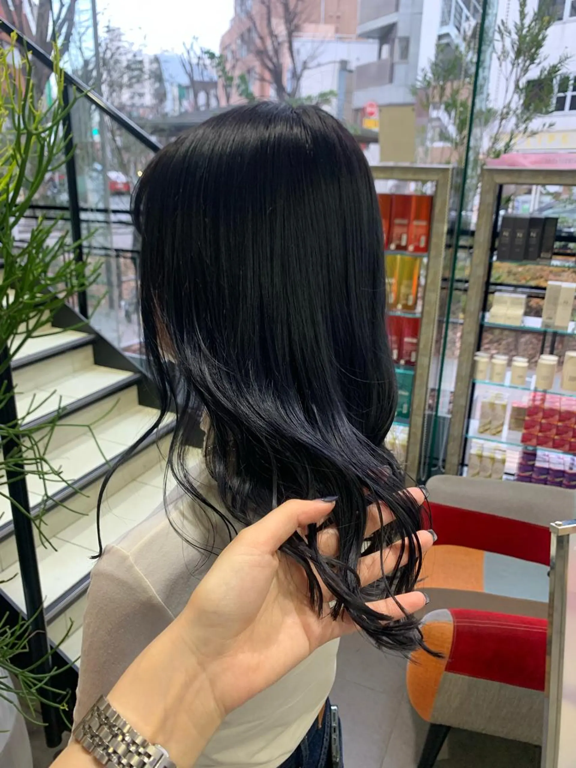 ミディアム カラー ヘアカラー トリートメント 海外girl🤎 透明感ベージュmaoのヘアスタイル