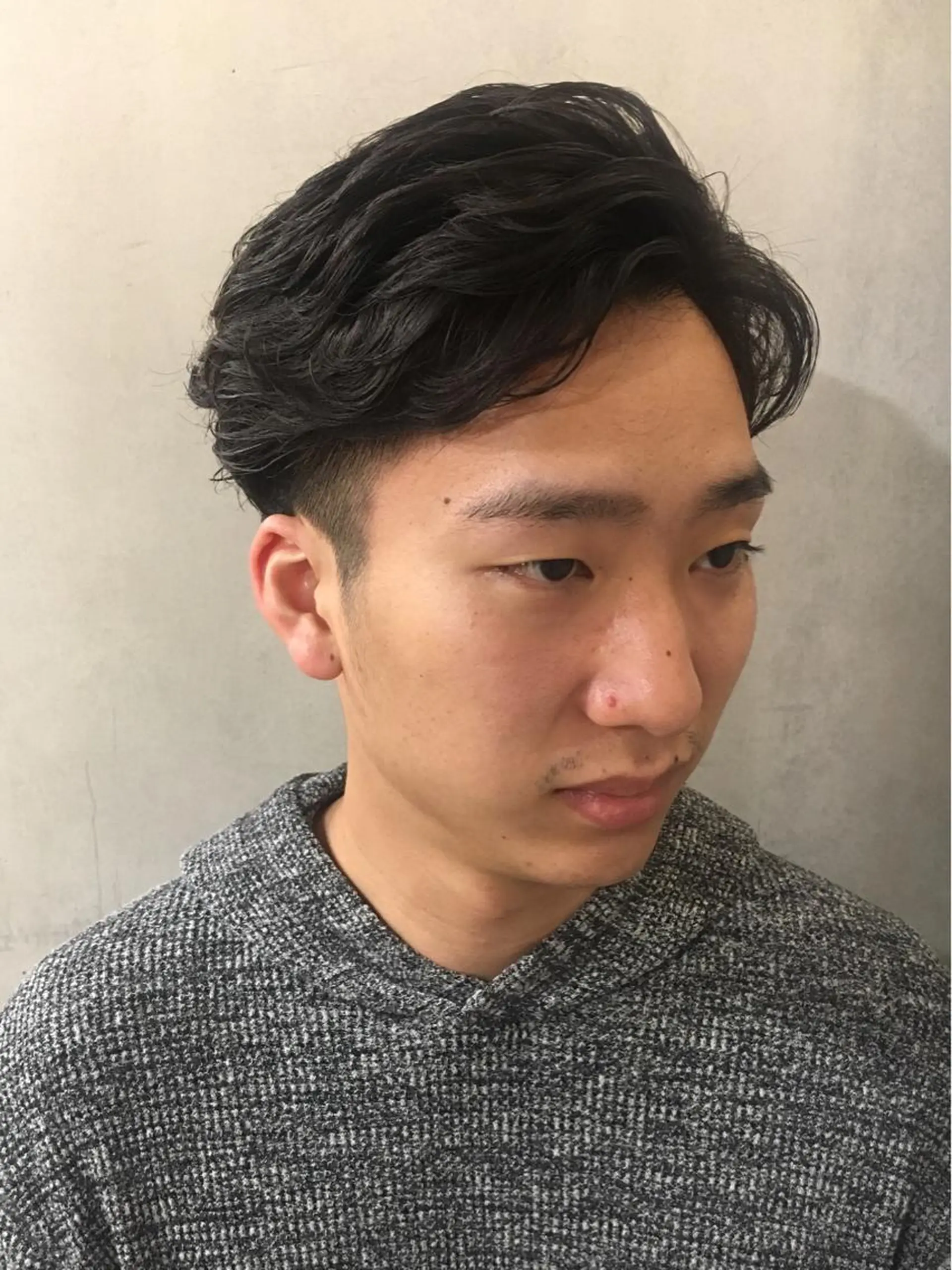 ショート パーマ メンズ メンズパーマ パーマ hair  salon Zöld.所属・KAIBORI ASUKAのヘアスタイル