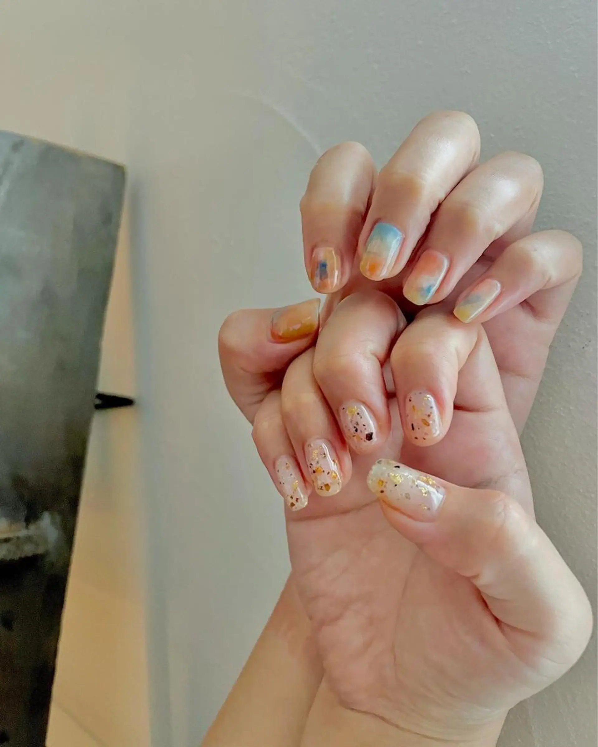 ネイル フットネイル ジェルネイル 韓国ネイル ニュアンスネイル パラジェル 甲府市徳行 🧸prunelleのネイルデザイン