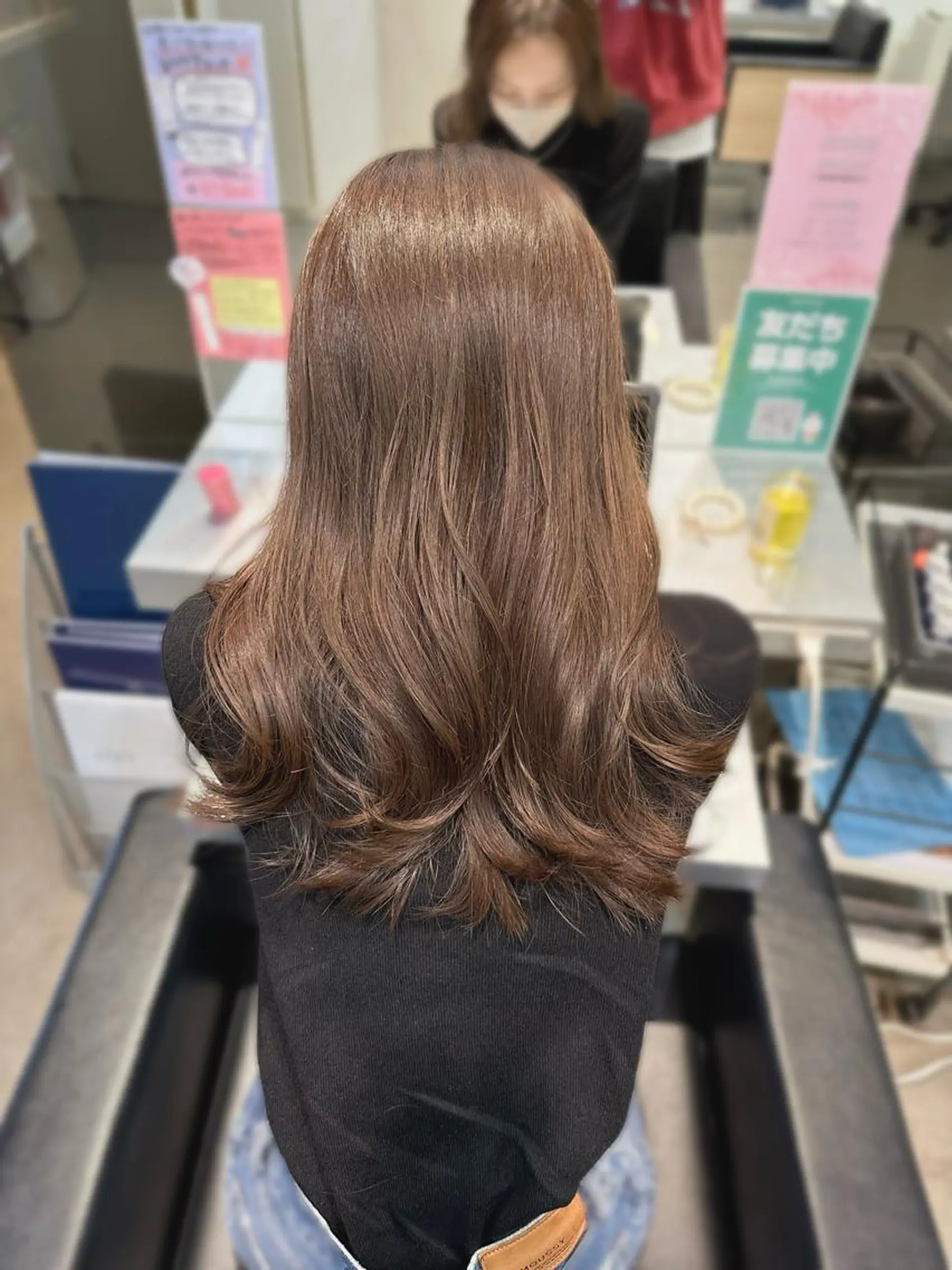 ロング カラー ショートボブ ベージュカラー デザインカラー グレージュ ハイトーンカラー カット ヘアカラー 店長/髪質改善/ ナチュラル/松若　優のヘアスタイル