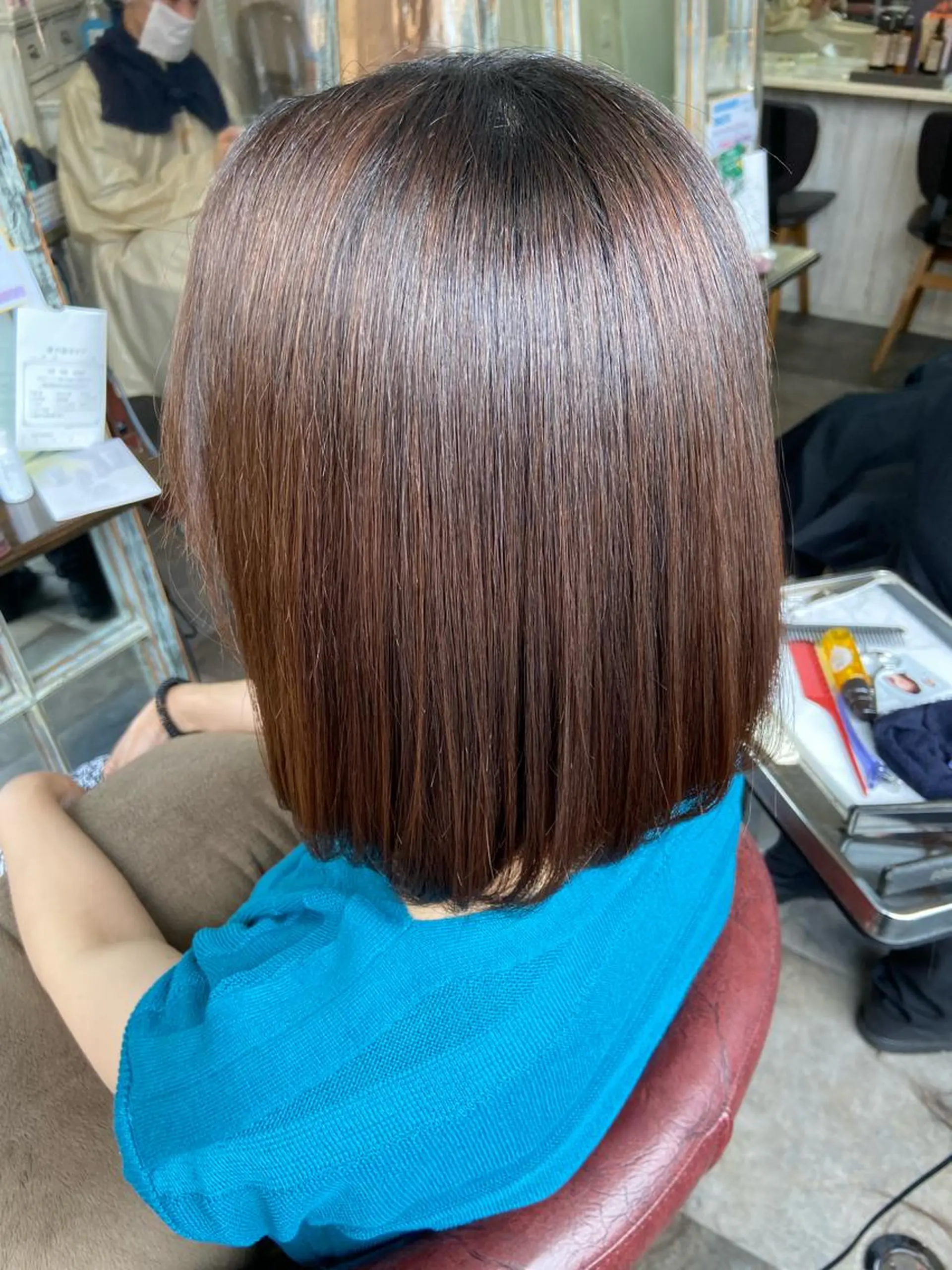 ミディアム カットパーマ✂️ 小坂田玲亜のヘアスタイル