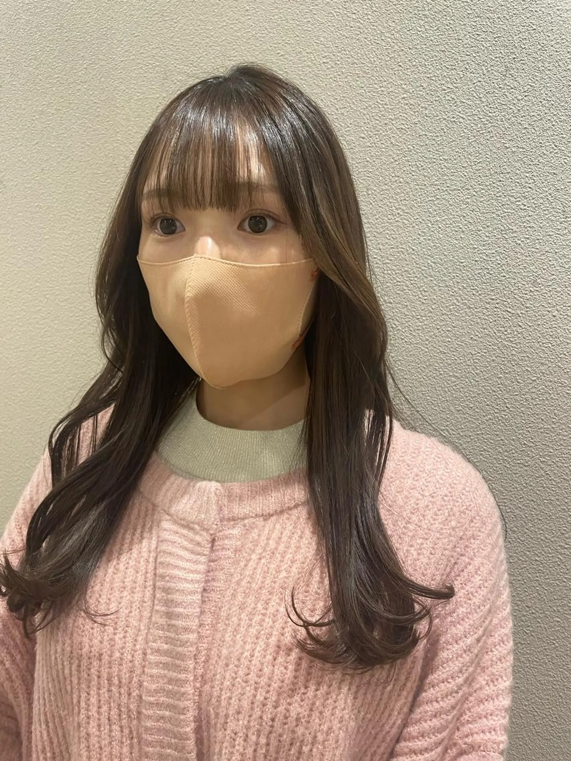 ロング カラー ベージュカラー ブラウンカラー ブラウンベージュ レイヤーカット アンニュイヘア/ 顔周りカット/眞弓萌のヘアスタイル