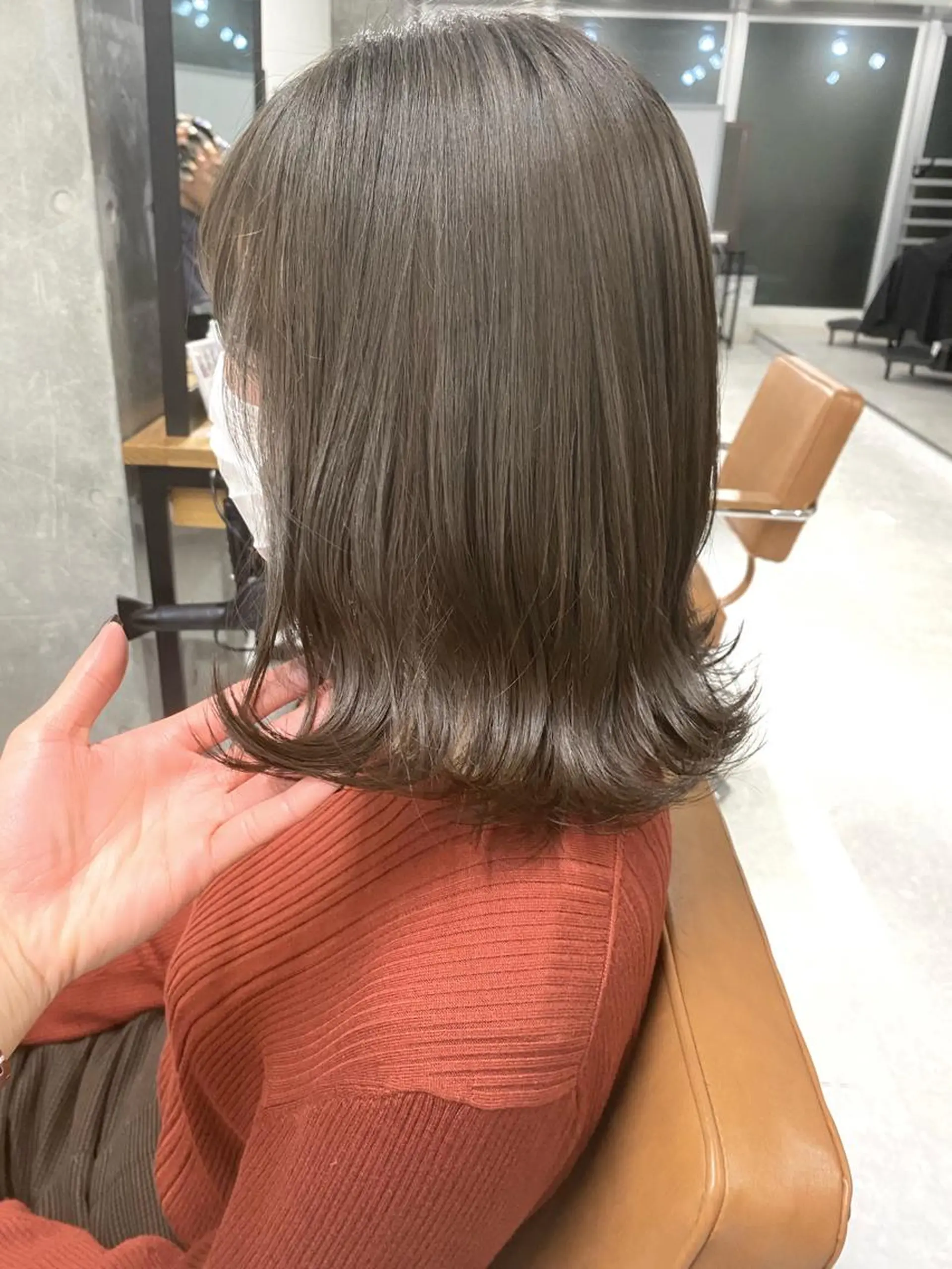 セミロング カラー ヘアアレンジ 🌷FUKA🌷 まろやかハイトーンのヘアスタイル