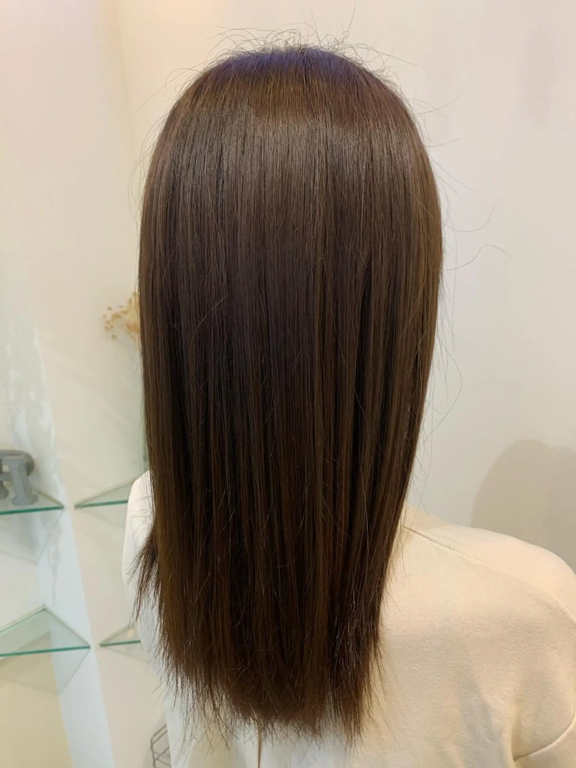 カラー ブリーチしない暖色 カラー🥀杉 優菜のヘアスタイル