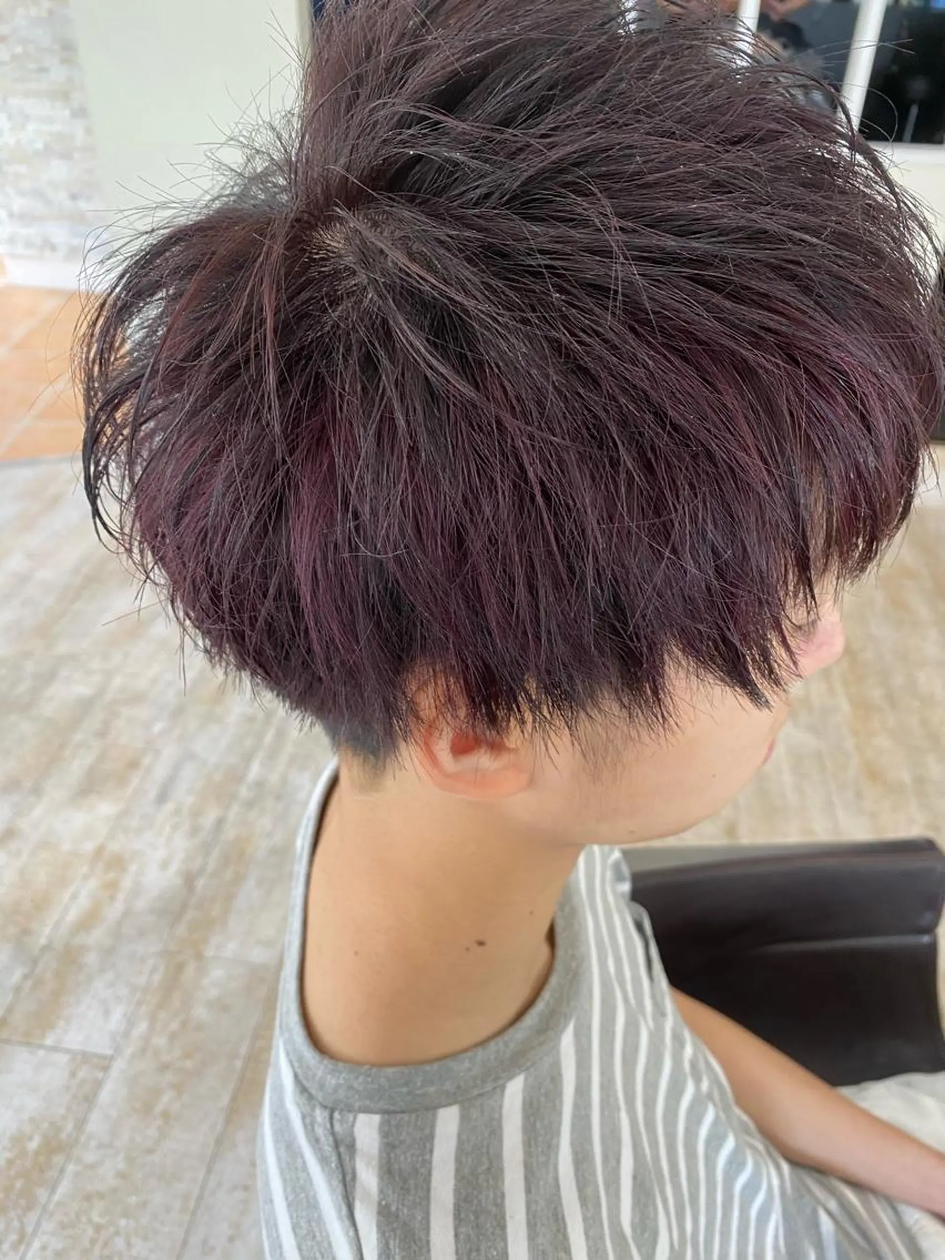 ショート カラー メンズ Agu  清尾 浩昭のヘアスタイル