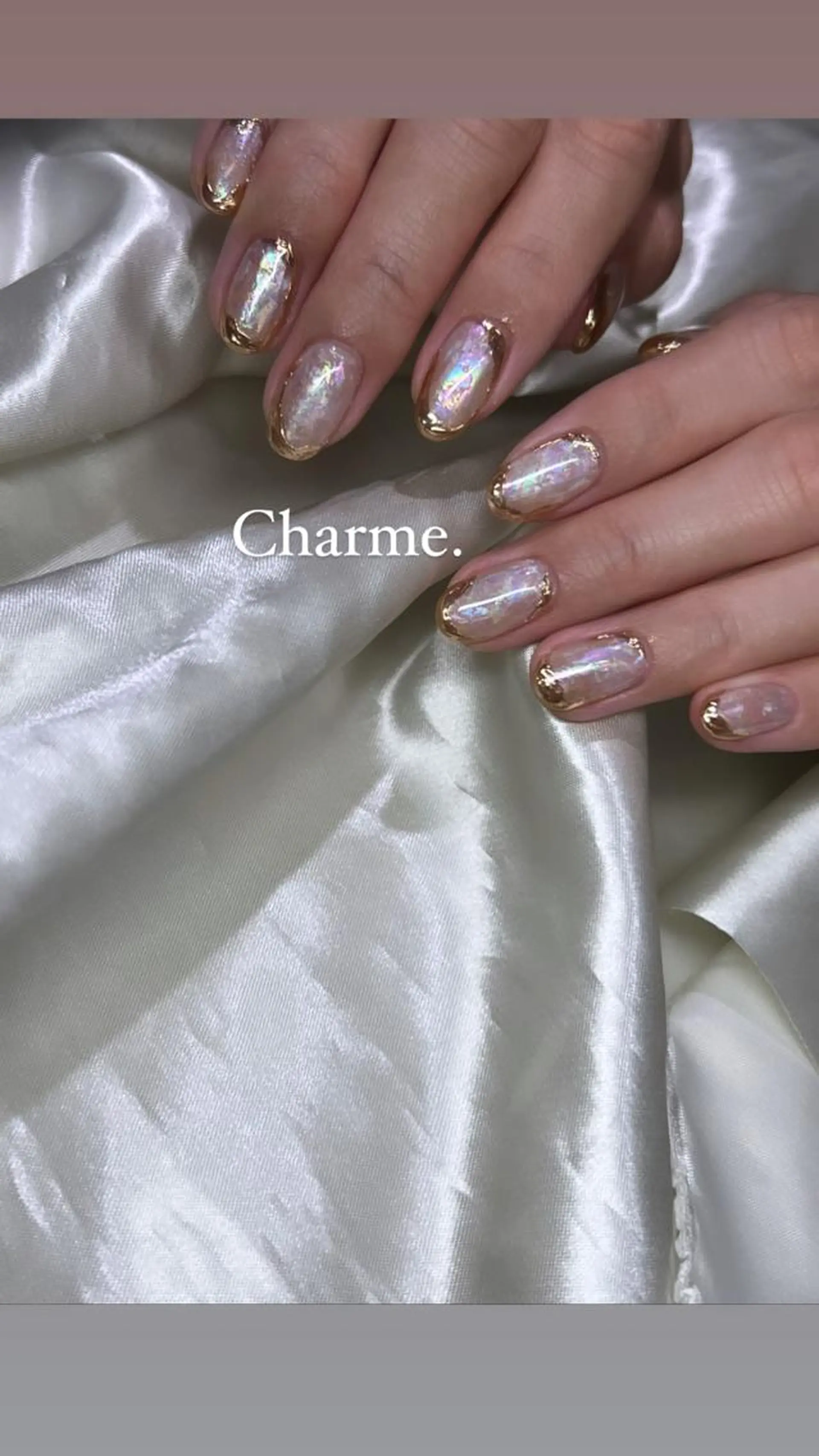 ネイル ミラーネイル 持ち込み ニュアンスネイル ハンドネイル ハンドケア Charme. NOBUKOのネイルデザイン