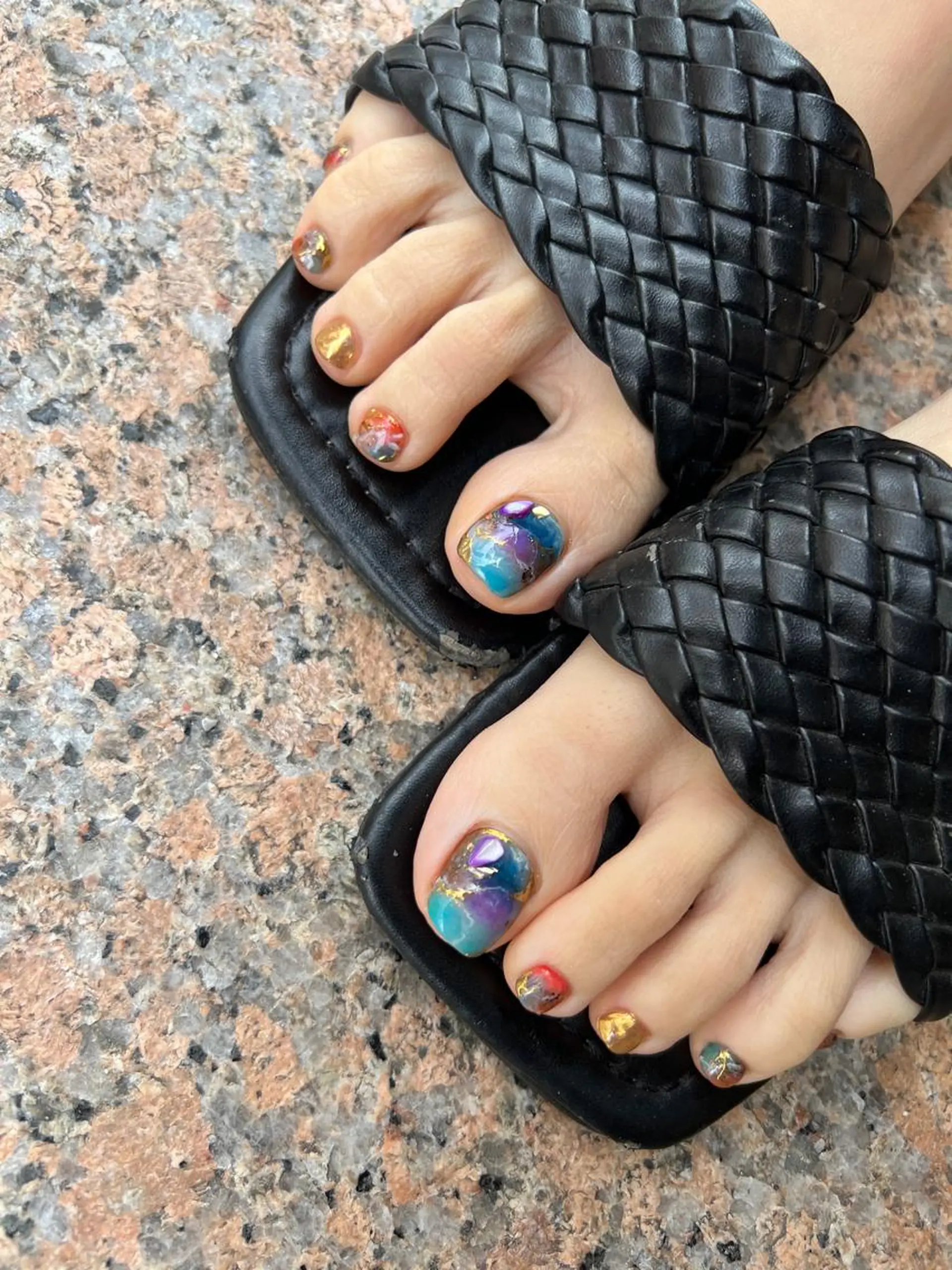 ネイル 持ち込み Ri.nail オクマトモカのネイルデザイン