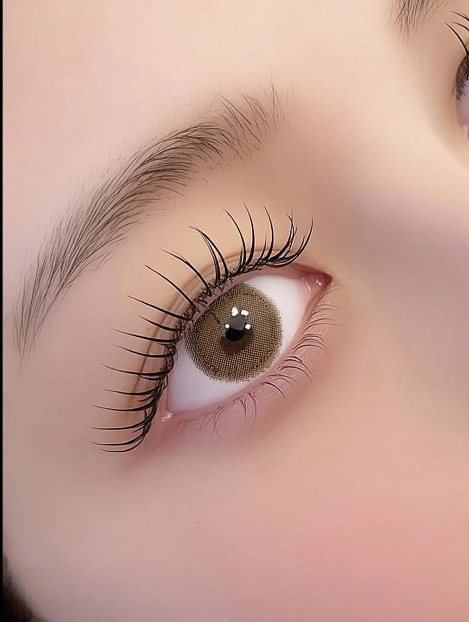 マツエク・マツパ 束感まつ毛 韓国風マツエク パリジェンヌラッシュリフト まつげパーマ マツパ まつげパーマ/ エクステ/あみ🎀のマツエク・マツパデザイン