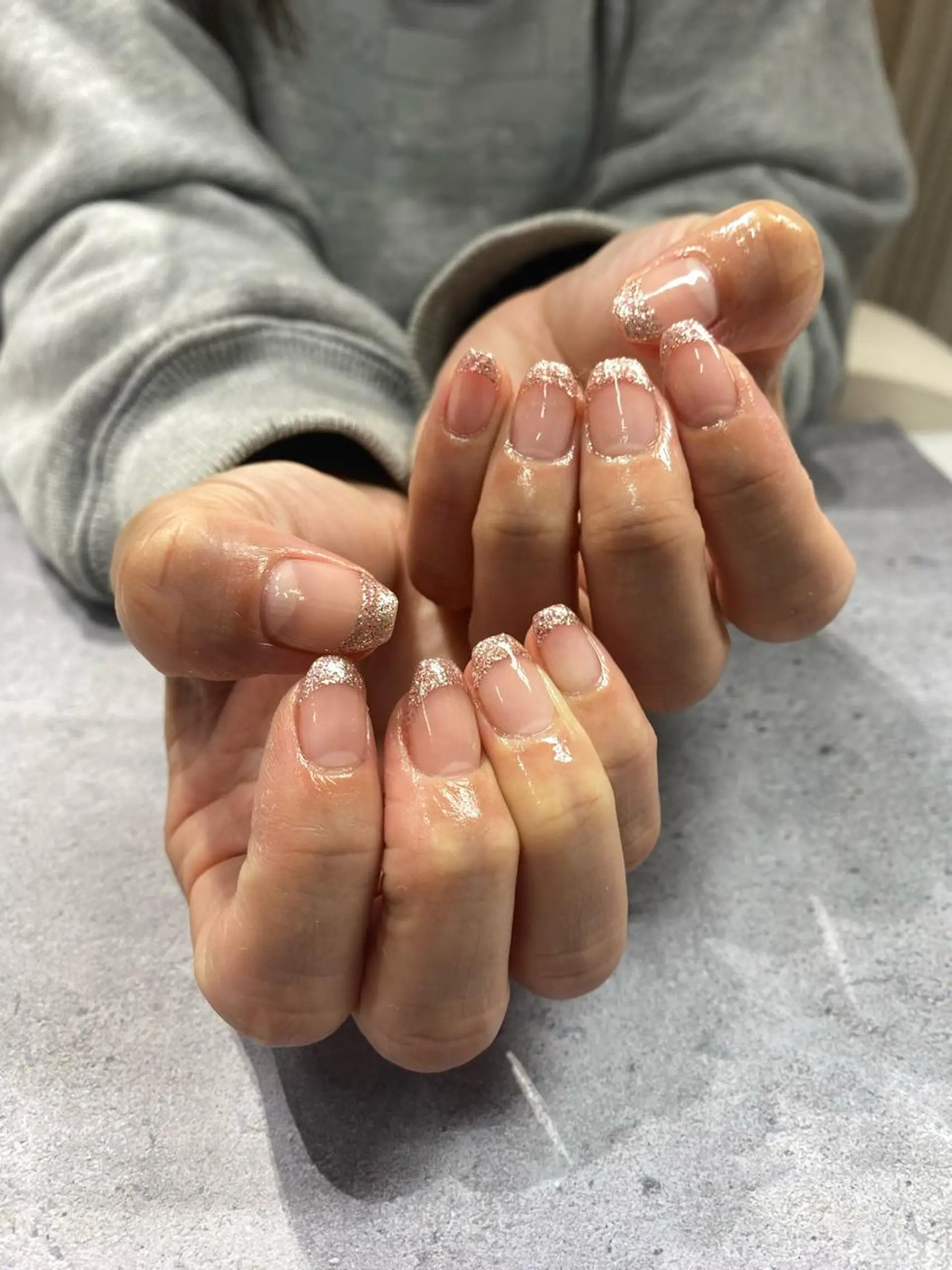 ネイル フレンチネイル ハンドネイル 杉山 星菜のネイルデザイン