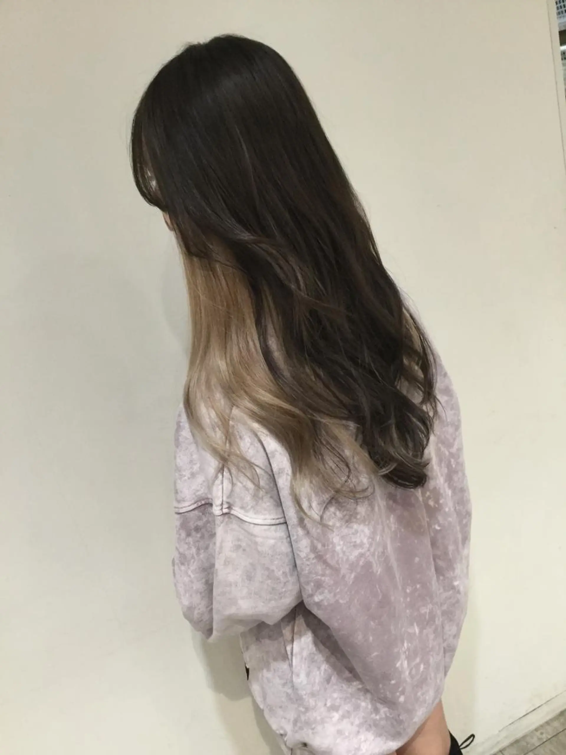 ロング カラー 髪質改善カラー韓国風 レイヤーtudaのヘアスタイル