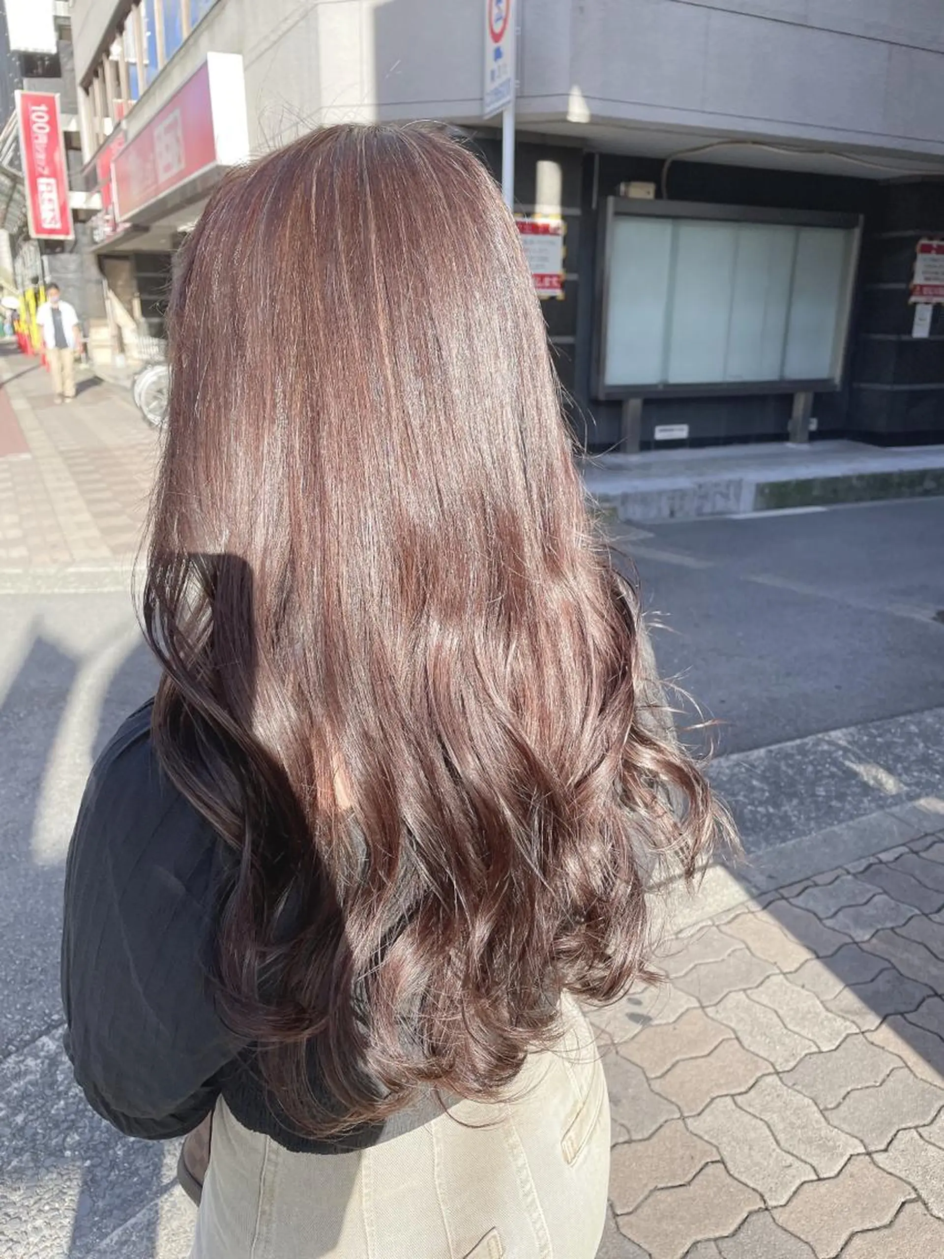 ロング ハイライト 天王寺ハイトーン rinkaのヘアスタイル