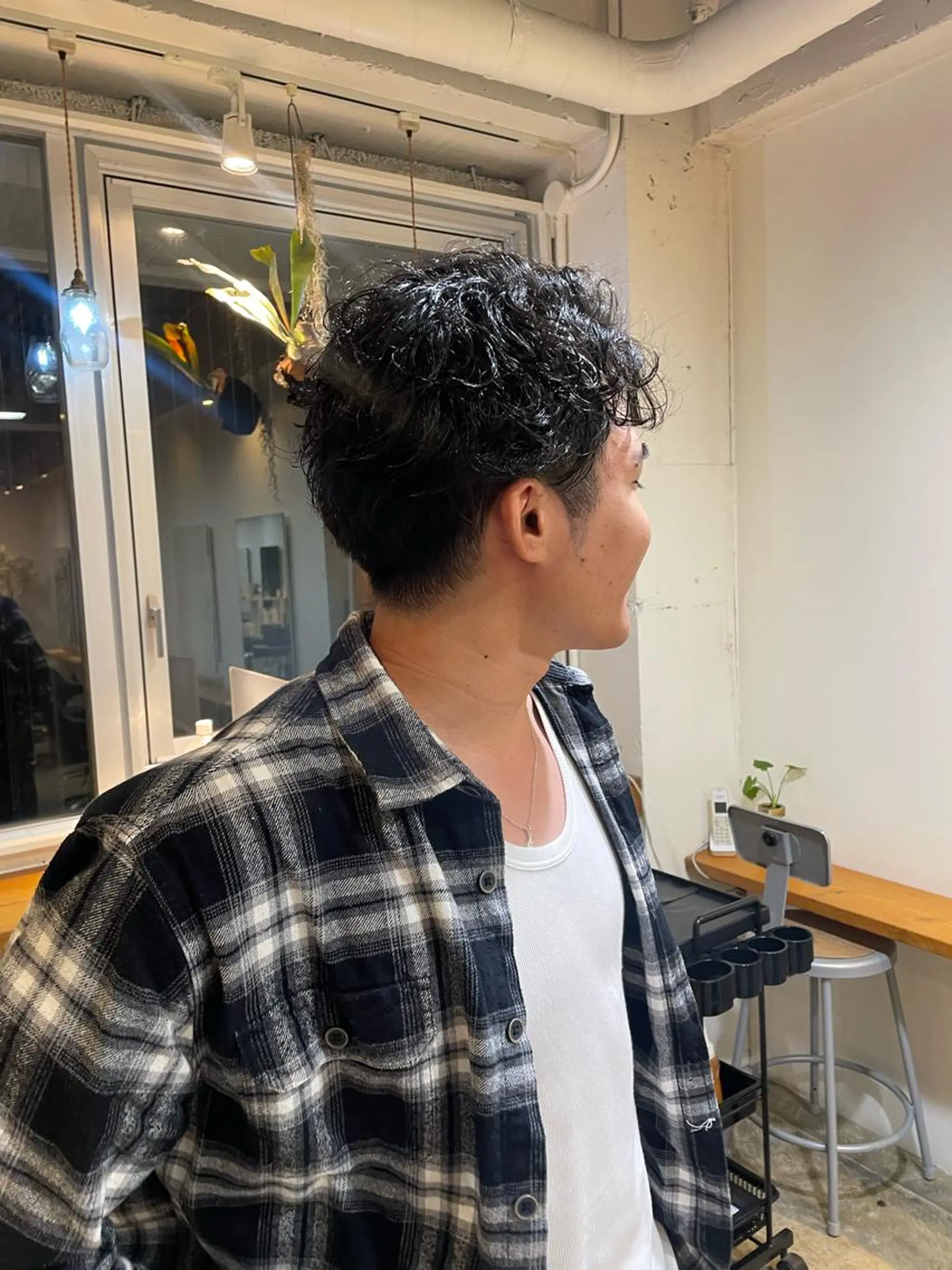 パーマ メンズ 韓国ヘア/wカラー レイヤー/RIN🎀のヘアスタイル