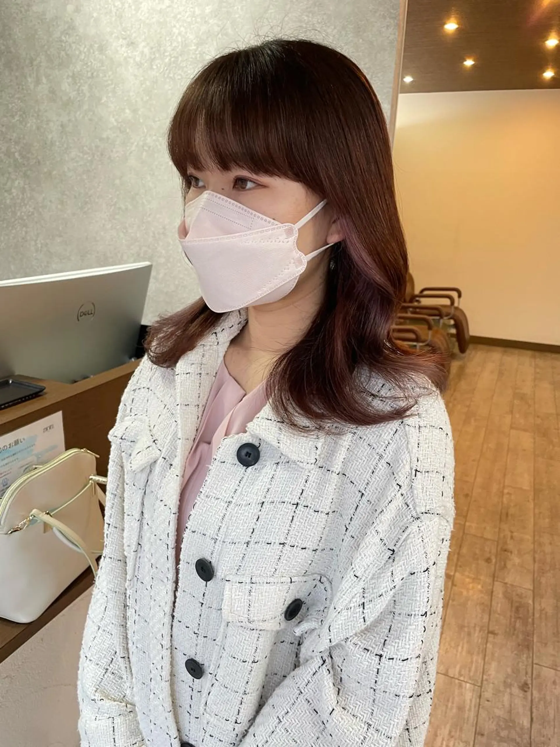 セミロング カラー ピンクカラー 🫧ヒシダアキ taboo.i🫧のヘアスタイル