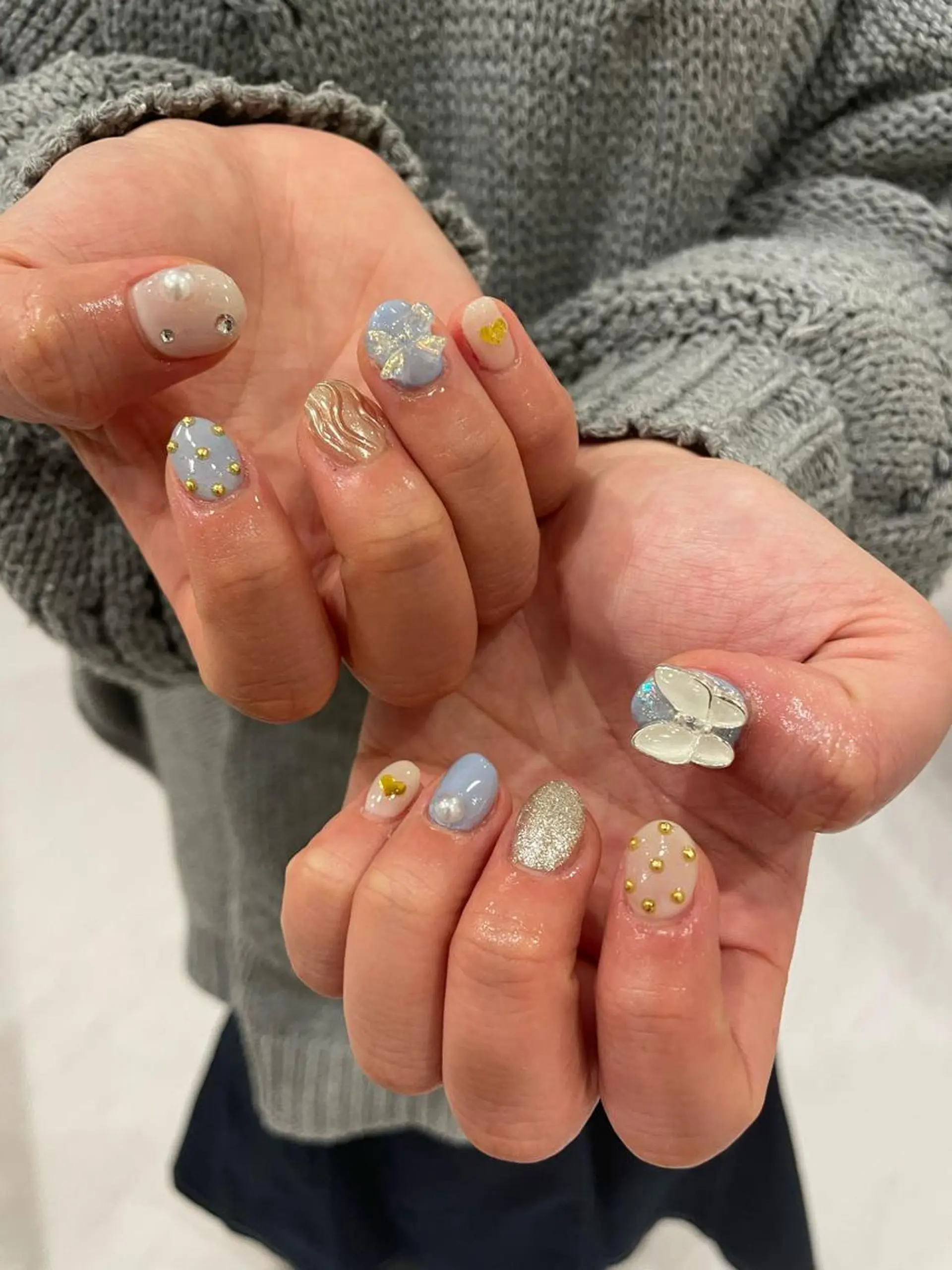 ネイル 束感まつ毛/ネイル/ LED♥KIRARAのマツエク・マツパデザイン