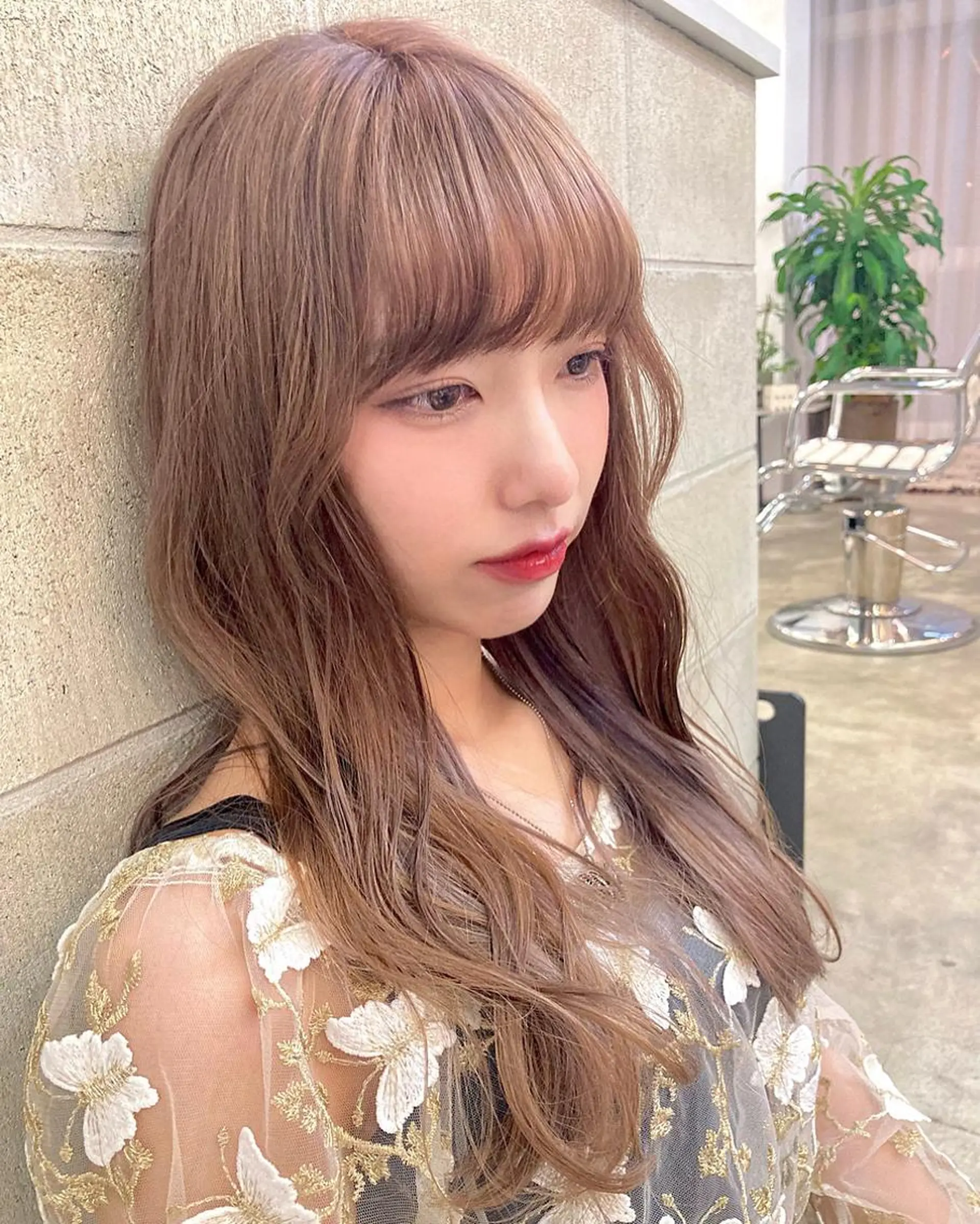 カラー ブリーチ 透明感カラー WAWA miu🌷のヘアスタイル