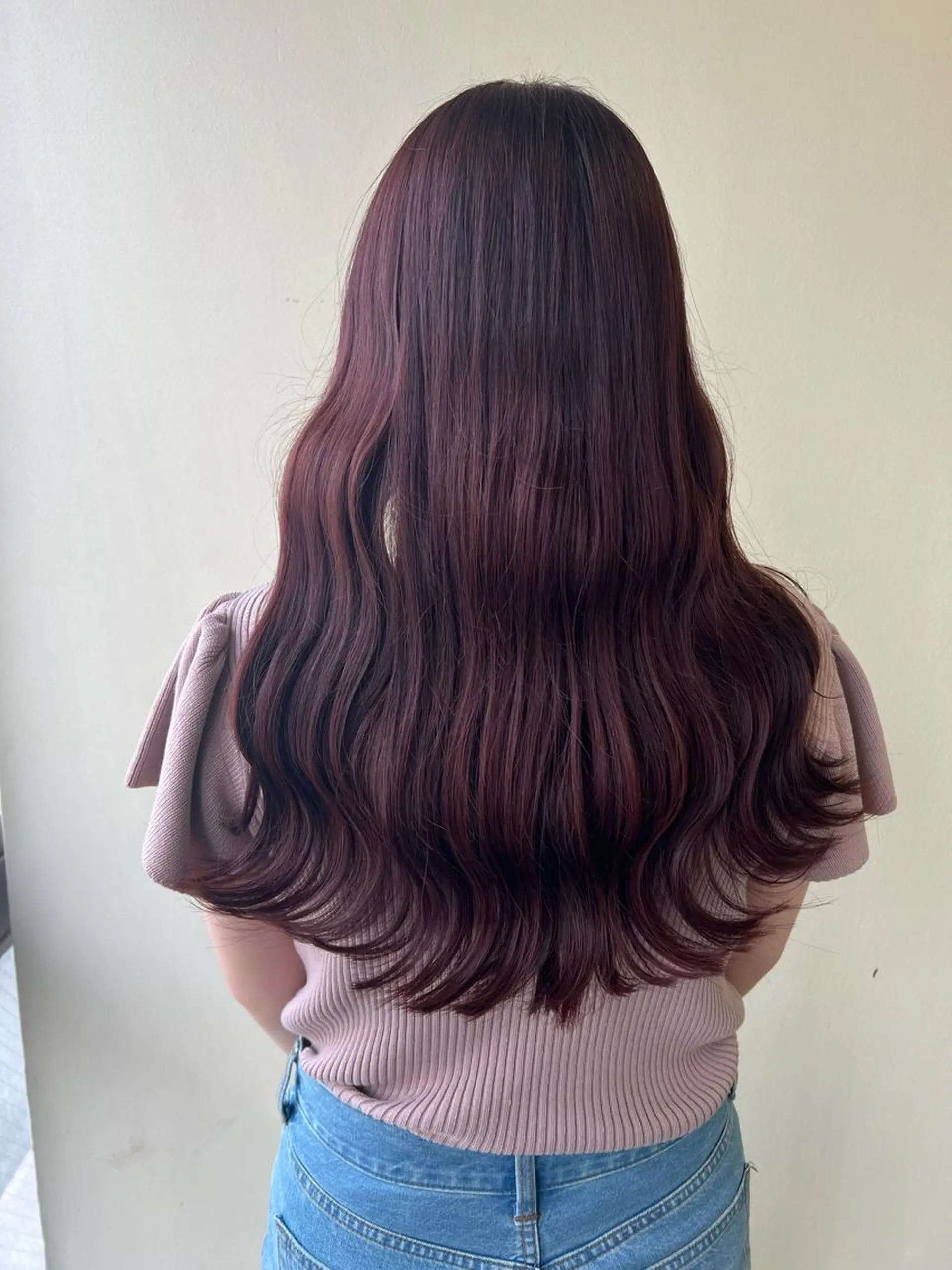 ロング カット ヘアカラー トリートメント レイヤーカット 🇰🇷SAYAのヘアスタイル