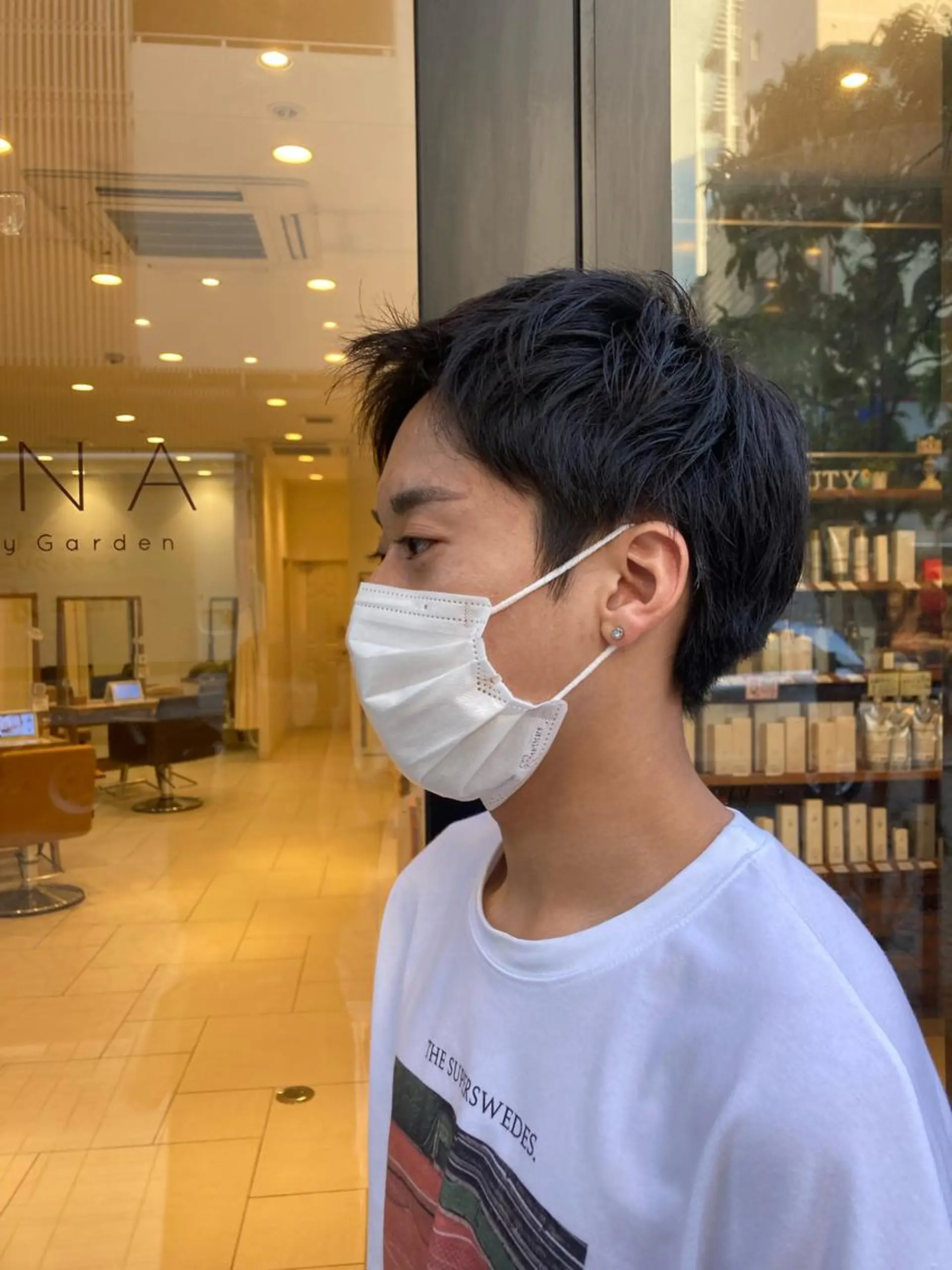 メンズ 透明感ベージュ🎀 レイヤー/AOのヘアスタイル