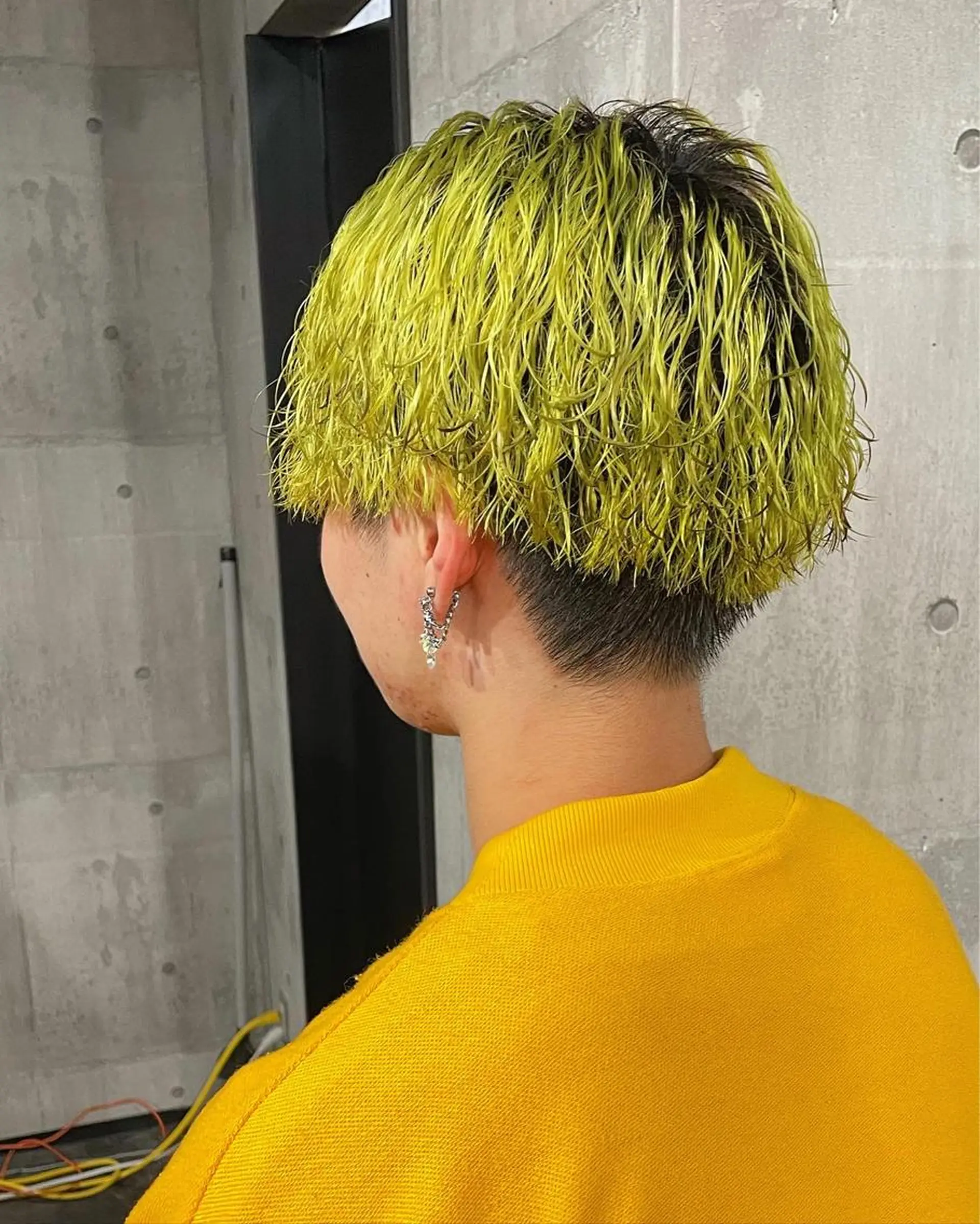 カラー パーマ イエローカラー 👾TAMURA MAAYA👾のヘアスタイル