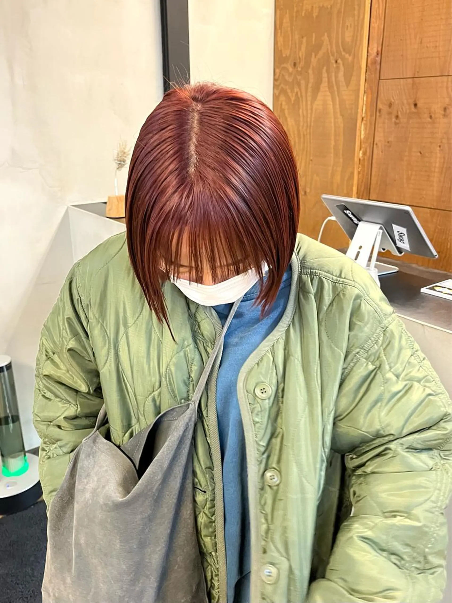 ミディアム カラー ブリーチ ena/ブリーチなし 透明感・レイヤー🎀のヘアスタイル