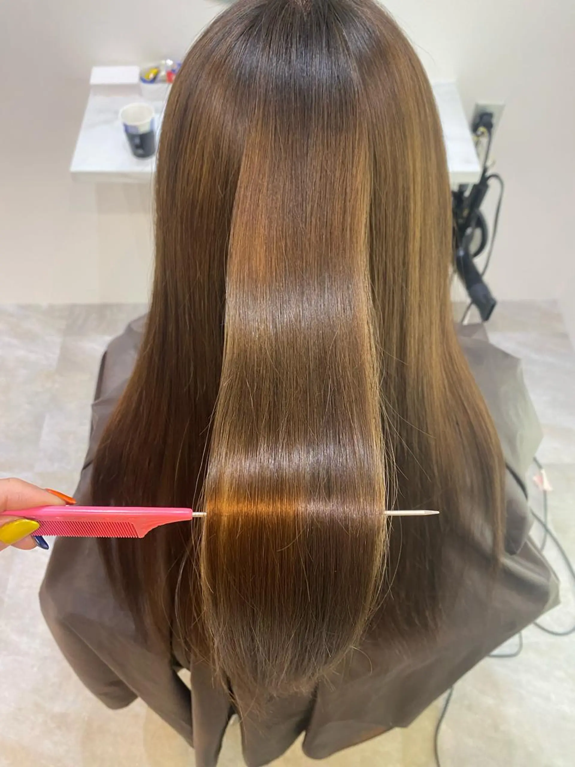 ロング カラー カット ヘアカラー トリートメント 【髪質改善　艶髪】 布川　莉穂のヘアスタイル