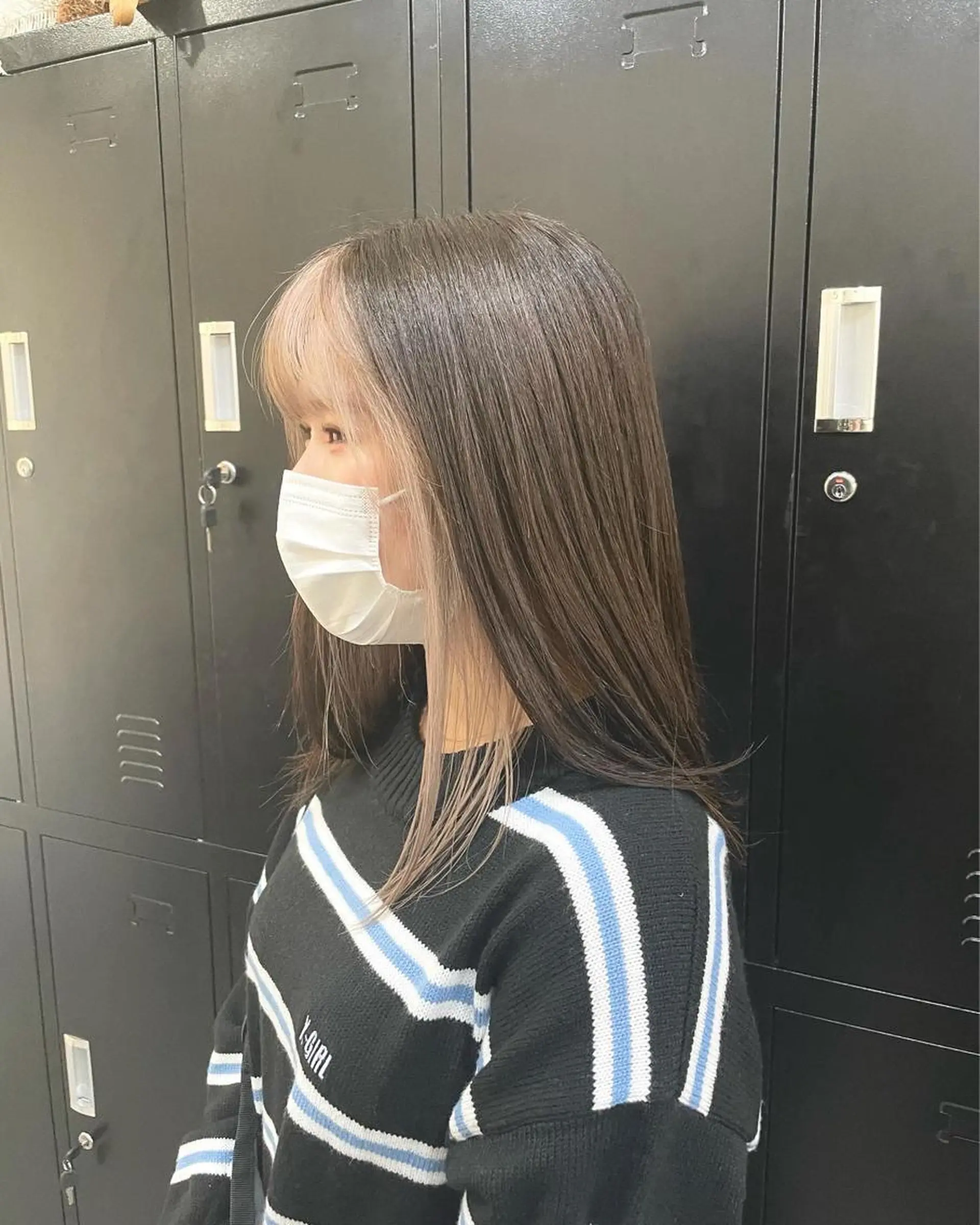 ミディアム カラー パーマ ヘアアレンジ メンズ キッズ ネイル マツエク・マツパ メンズバレイヤージュ メンズブリーチ メンズハイライト メンズインナーカラー メンズ韓国風 切りっぱなしヘアボブ ミディアムヘアRYOのヘアスタイル