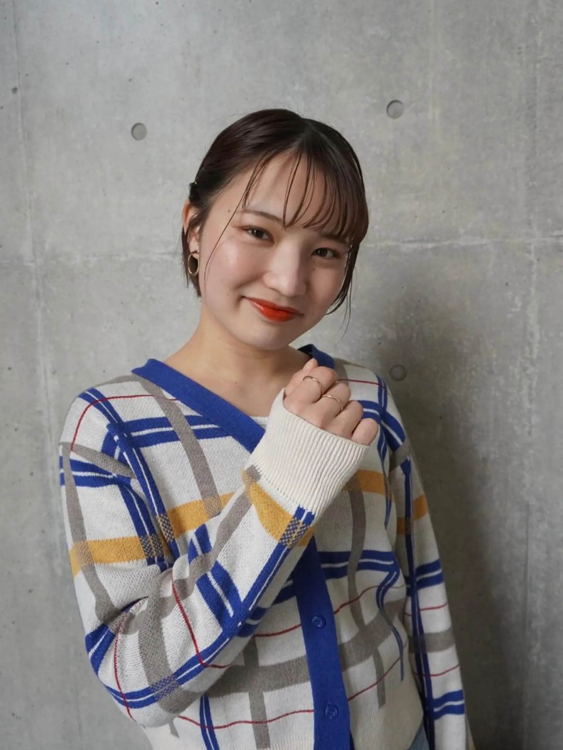 ショート 透明感カラー/レイヤ ー/縮毛/暗髪/銀座のヘアスタイル