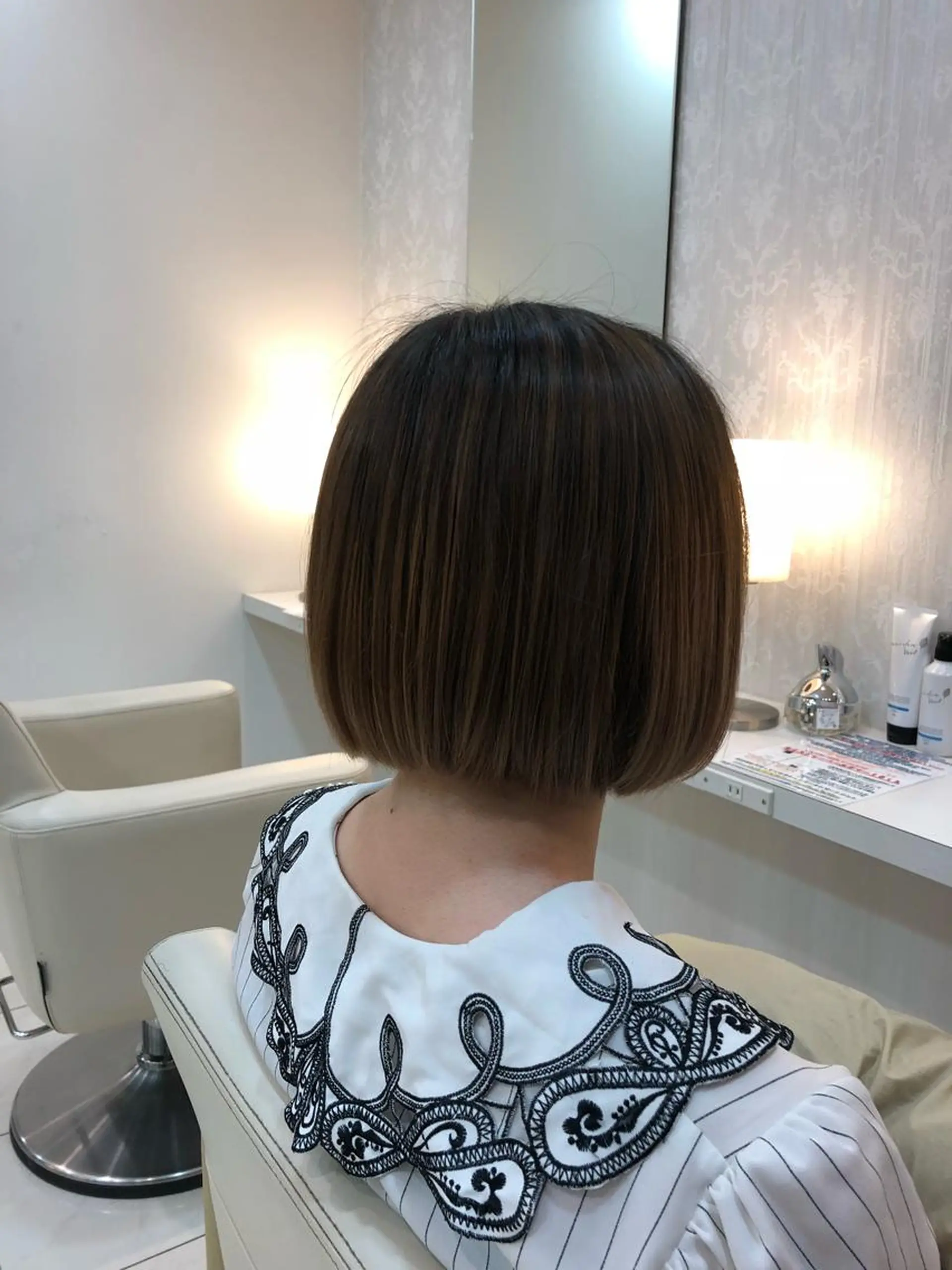 ショート ワンレンボブ ボブ カット 神田 澪史のヘアスタイル