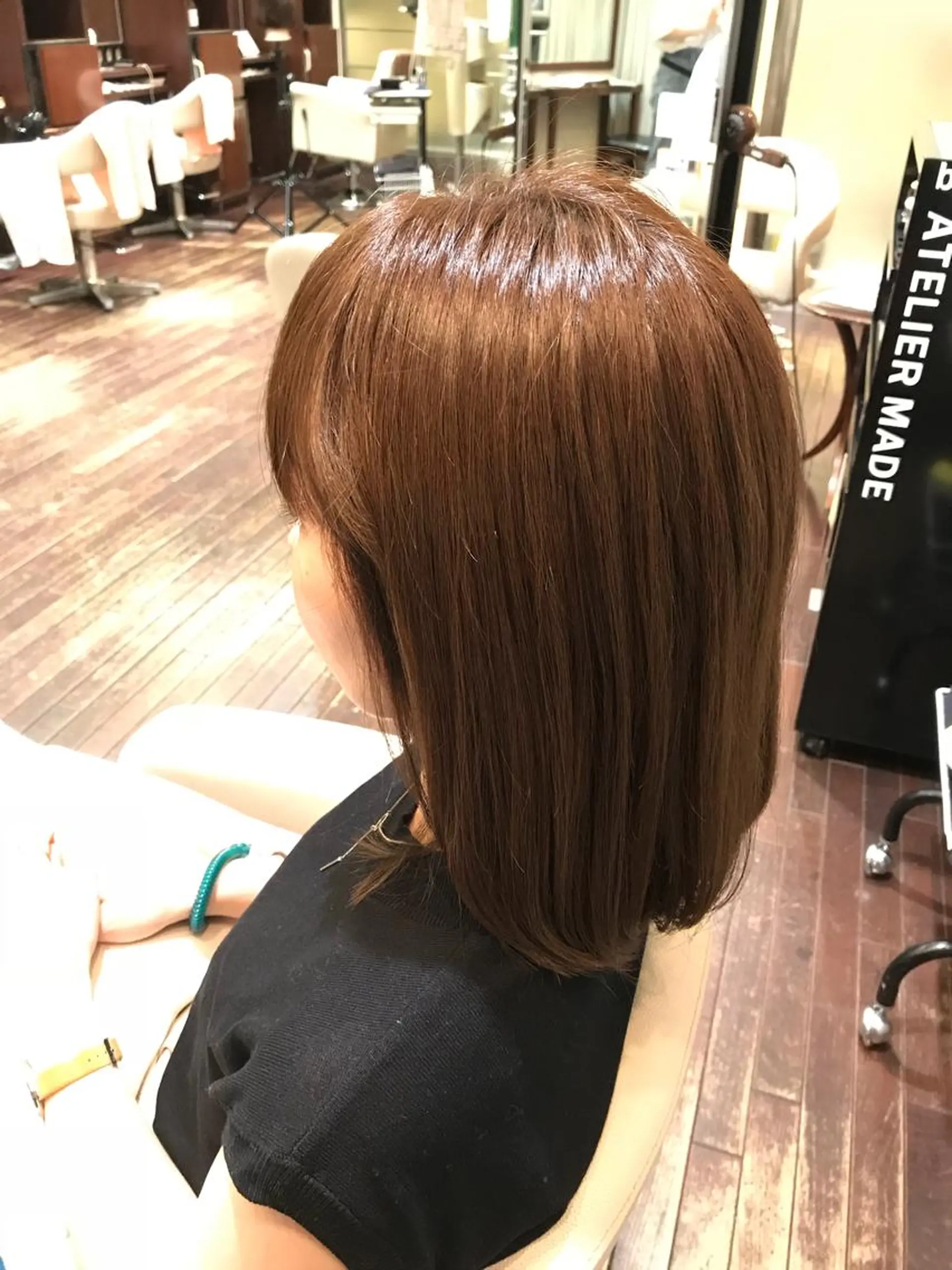 ミディアム カラー 小顔/似合わせカット 杉山莉菜のヘアスタイル