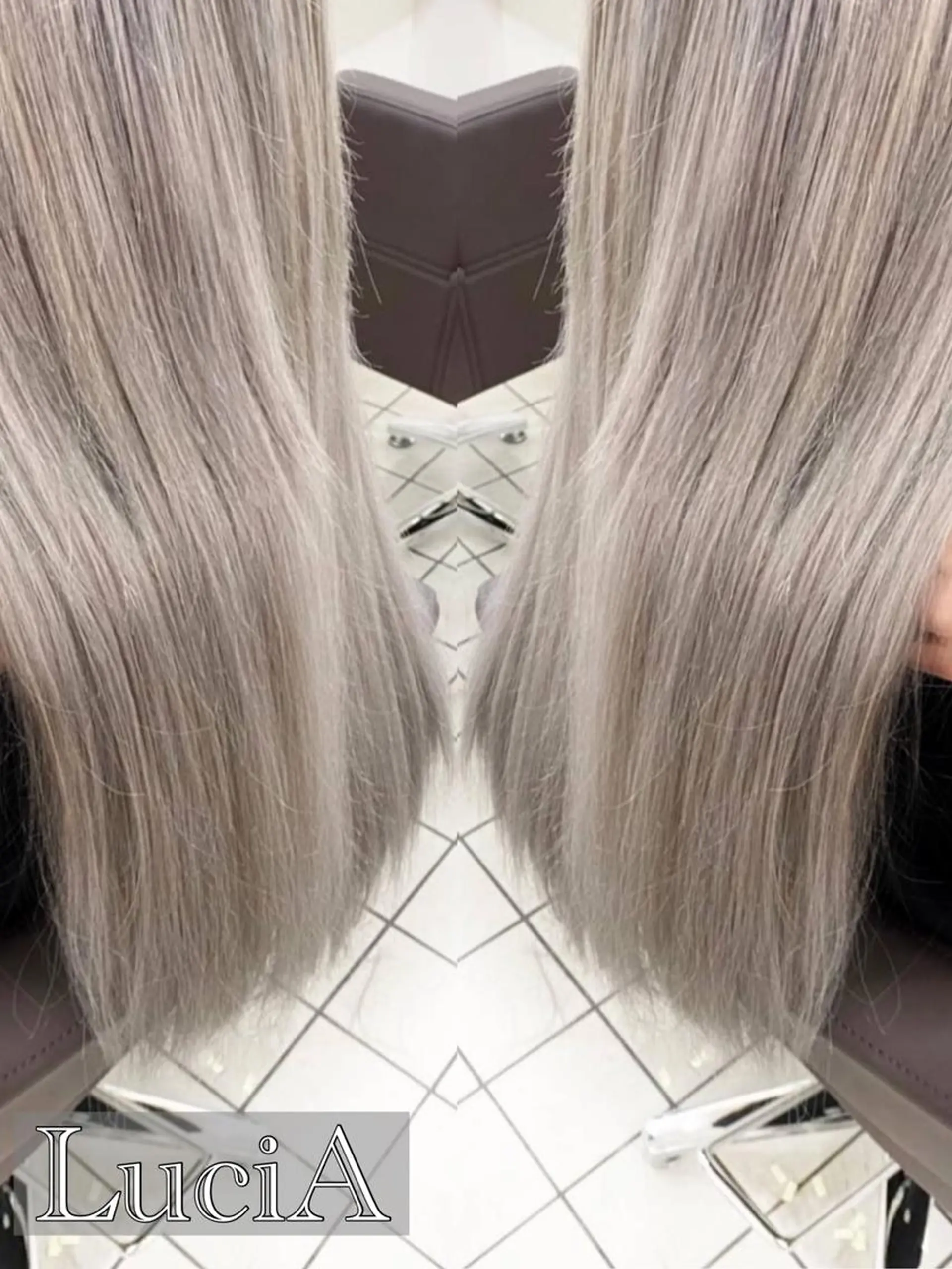 カラー ロング ヘアアレンジ エクステ トリートメント LuciA/エクステ カラーのヘアスタイル