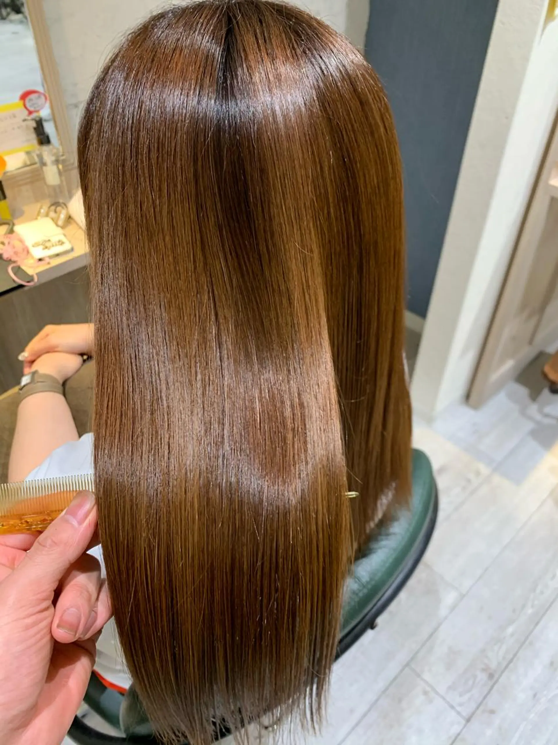 ロング 小島嵩人 縮毛矯正 髪質改善のヘアスタイル